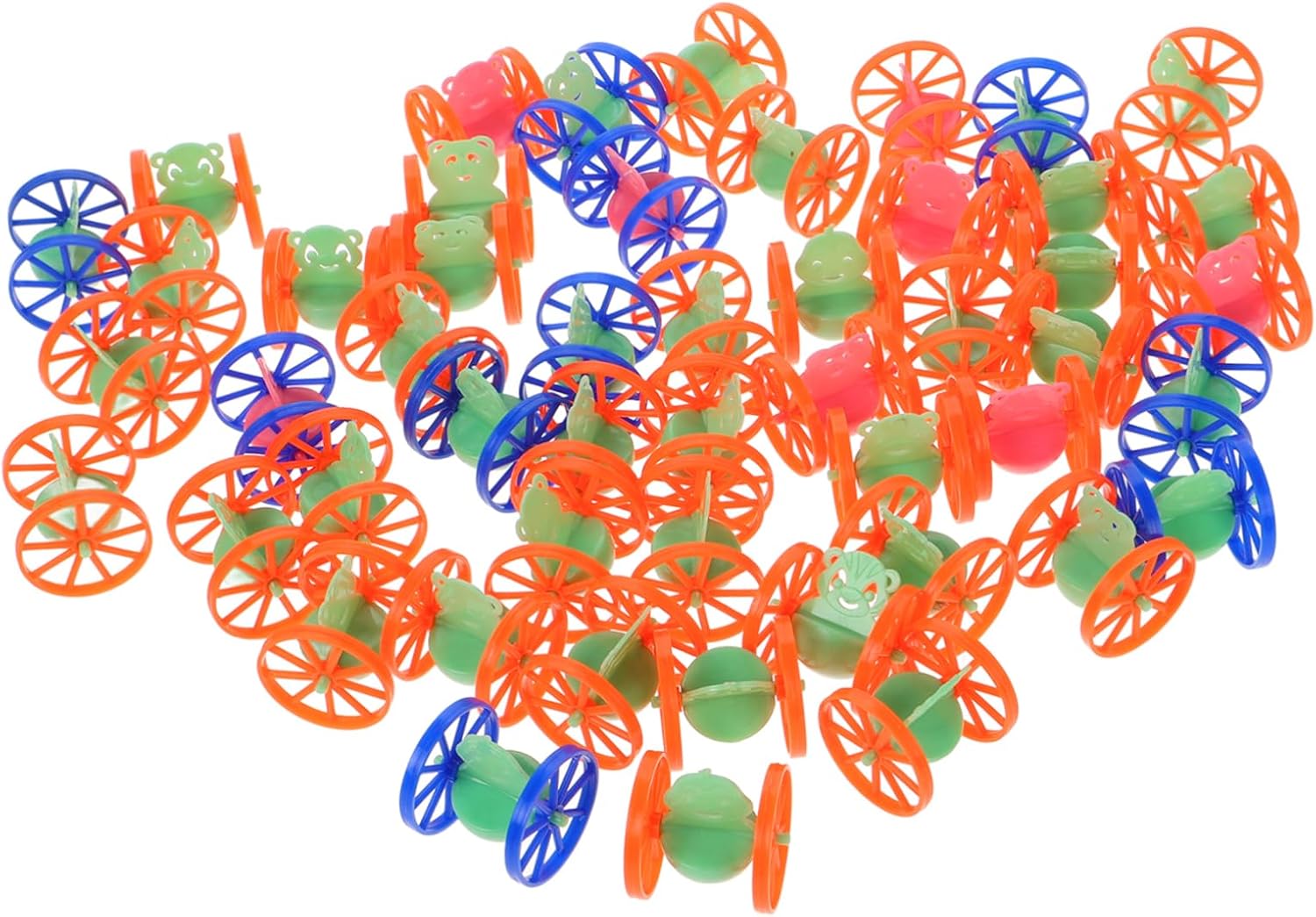 50pcs Wheeled Tumbler Toys for Office and Home