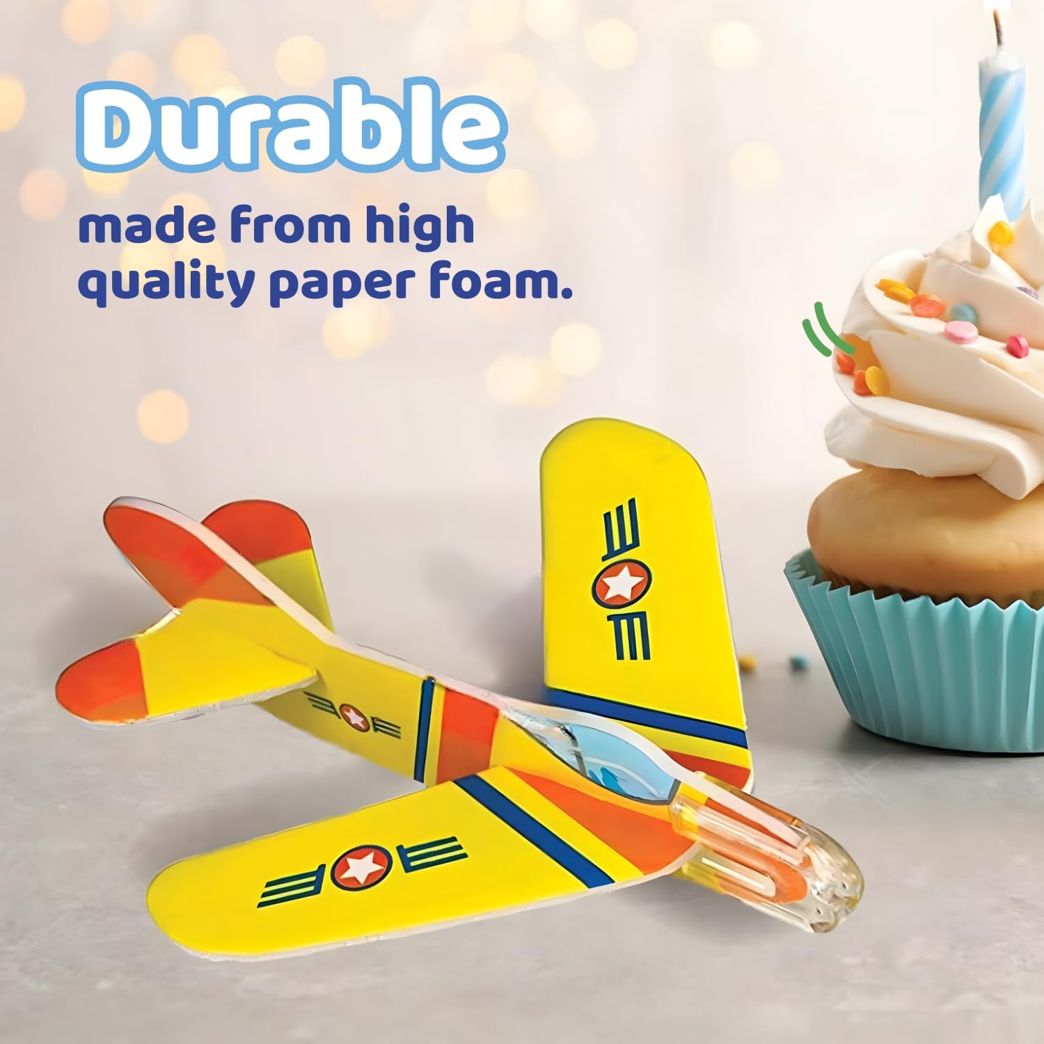 Neliblu 72 Piece Carnival Prize Pack Foam Airplanes for Kids