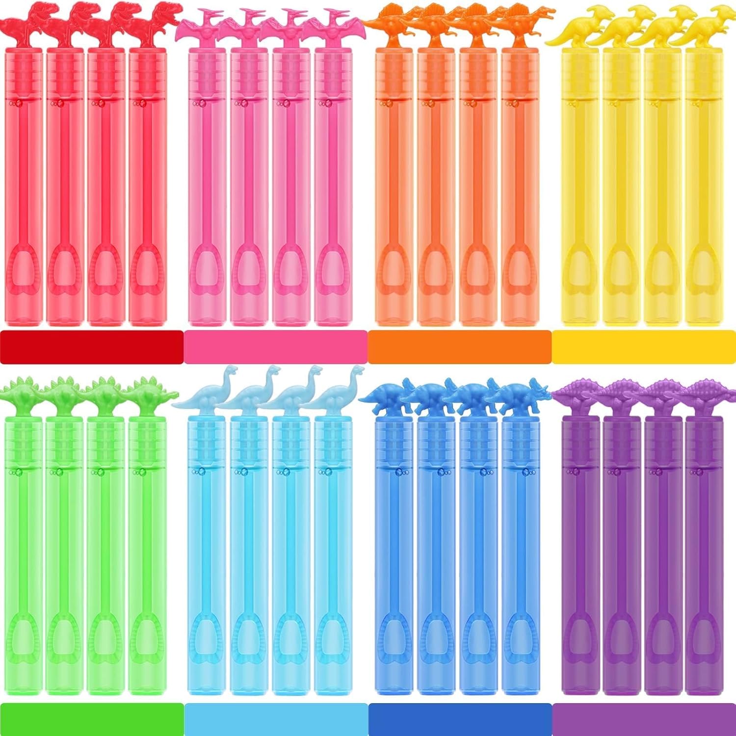32 Pack Bubbles with Dinosaur Wands and Gift Box