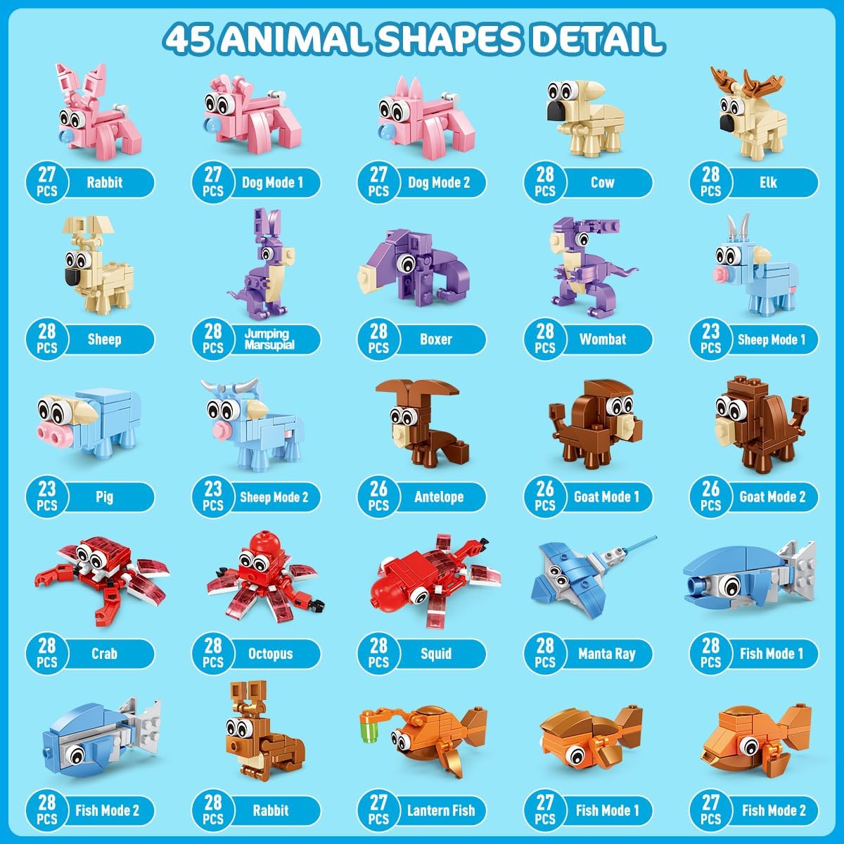 30 Packs Animal Party Favors for Kids