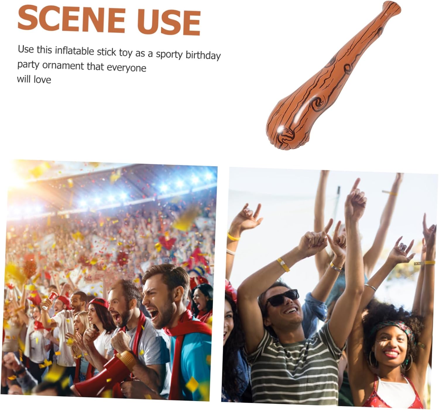 Vaguelly Inflatable Baseball Bat Toy for Outdoor Fun