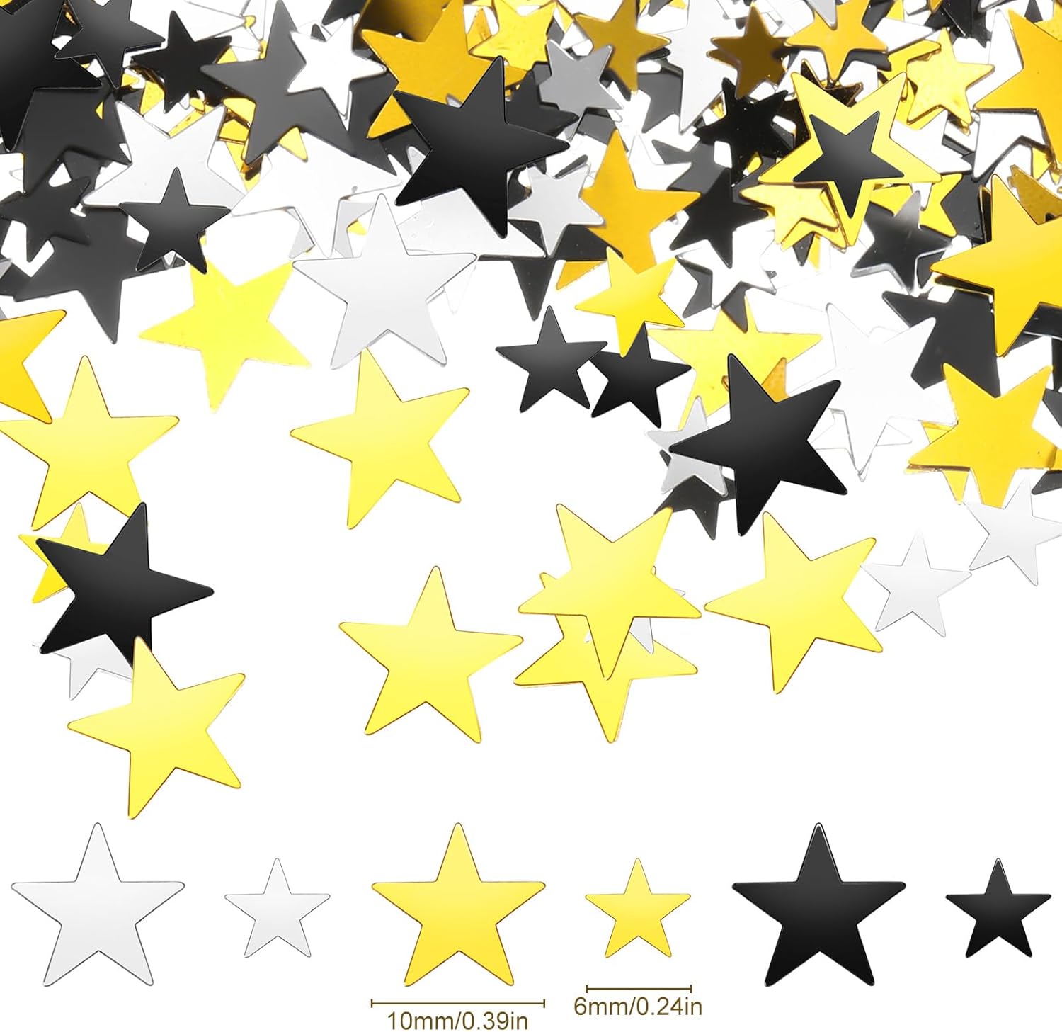 Hestya Star Confetti Glitter for Party Decorations
