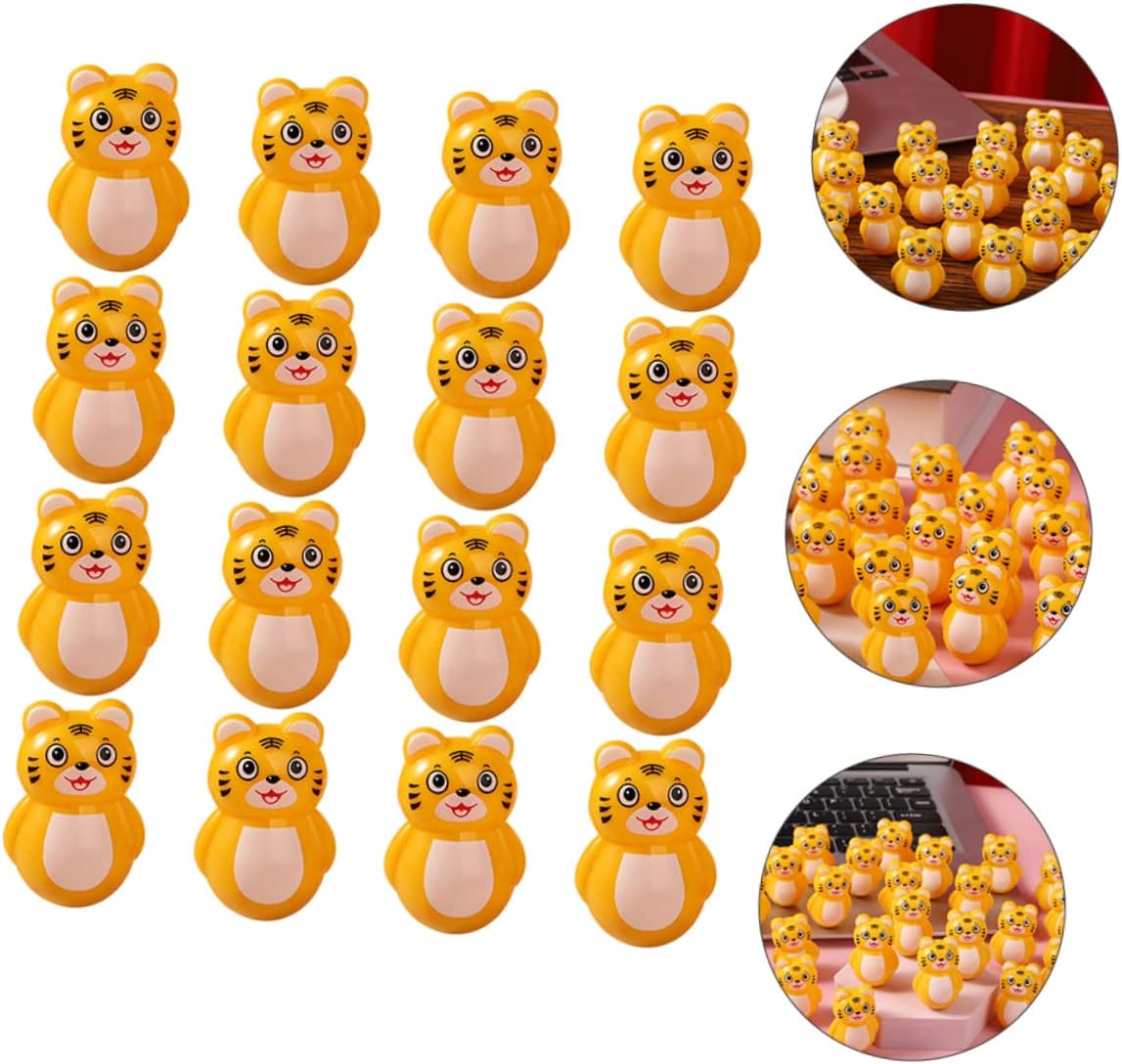 20pcs Tiger Wobbling Toy for Boys Girls Desktop Decor