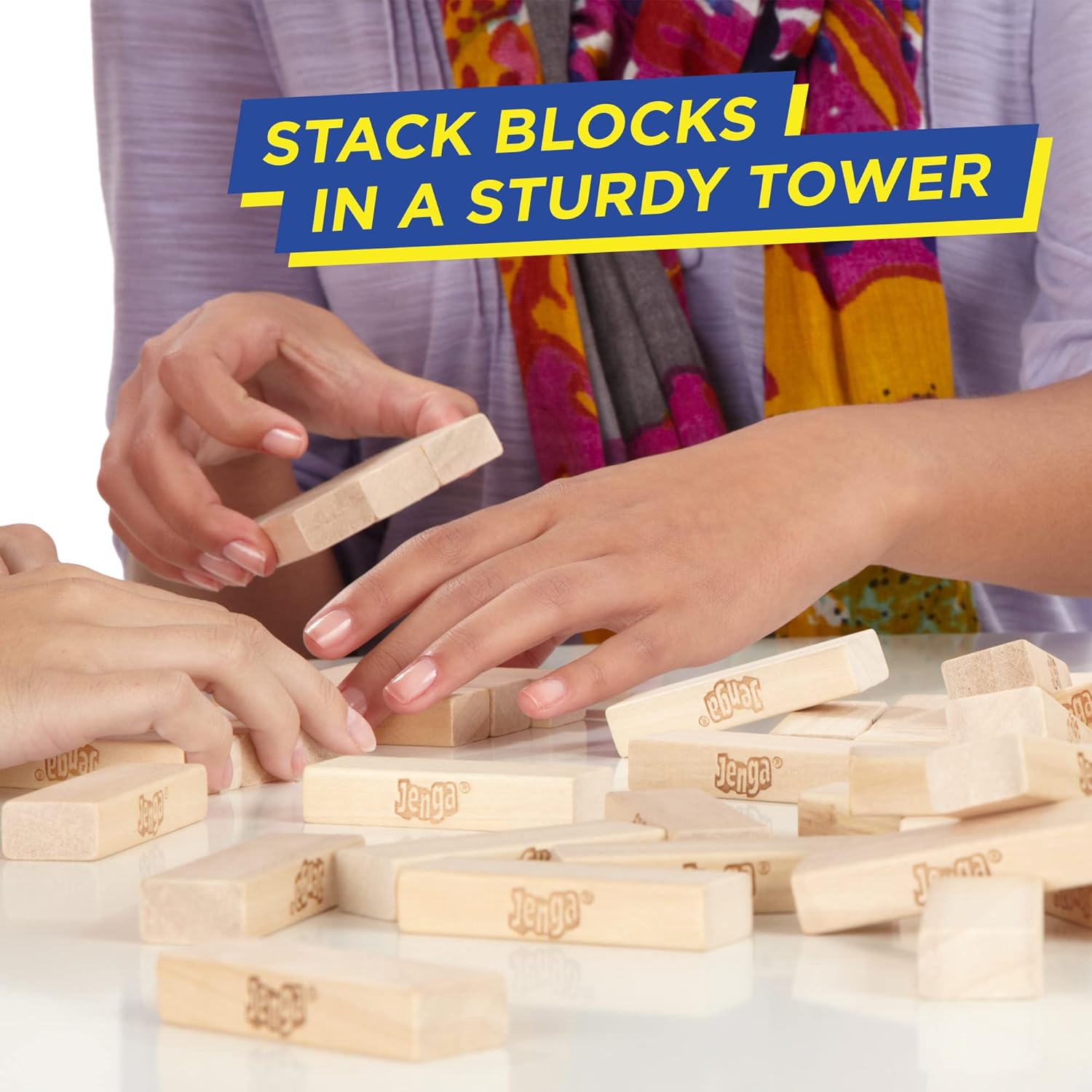 Jenga Game Original Wood Block Challenge Tower