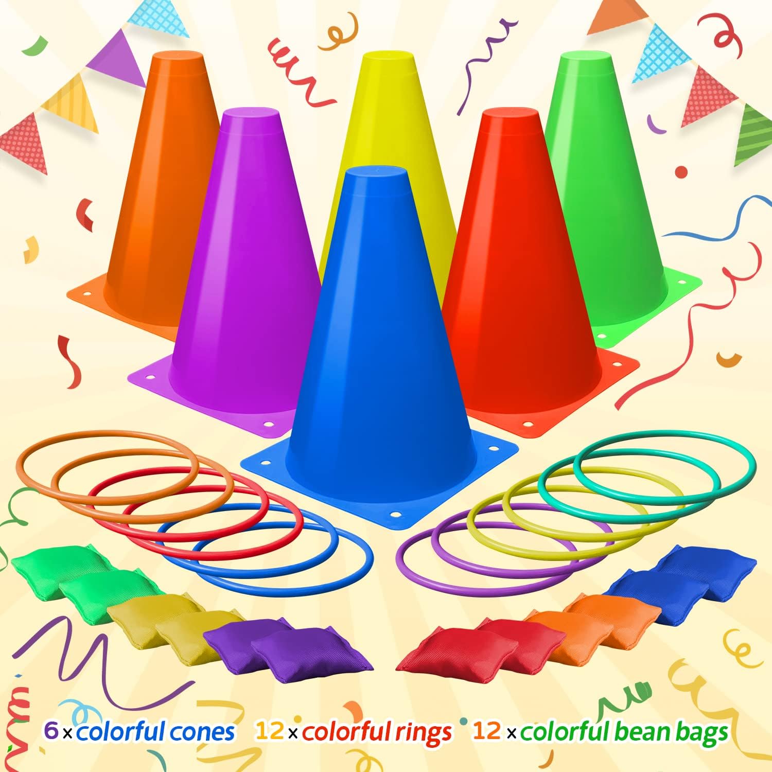 Eocolz 3 in 1 Carnival Games Set for Kids
