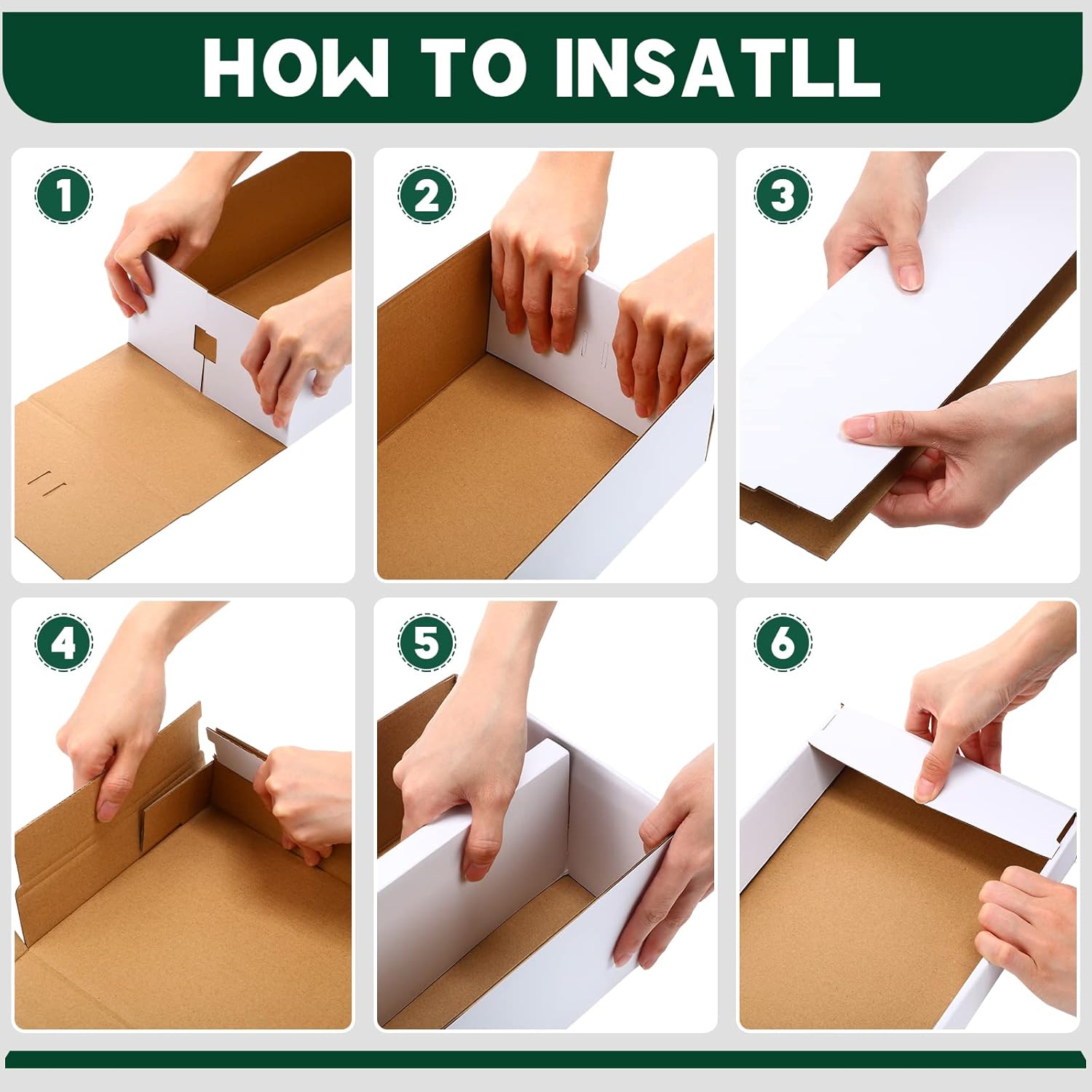 Yahenda 8 Pack Trading Card Storage Boxes