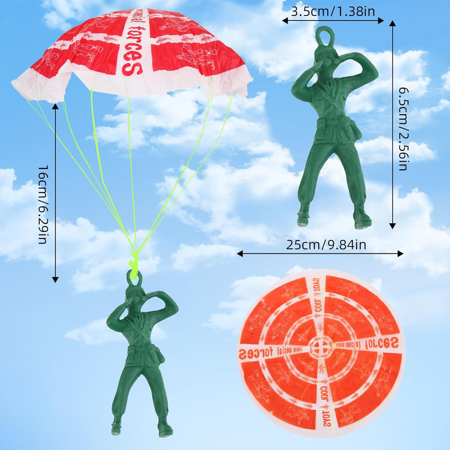 Manmel 40PCS Parachute Toy for Kids
