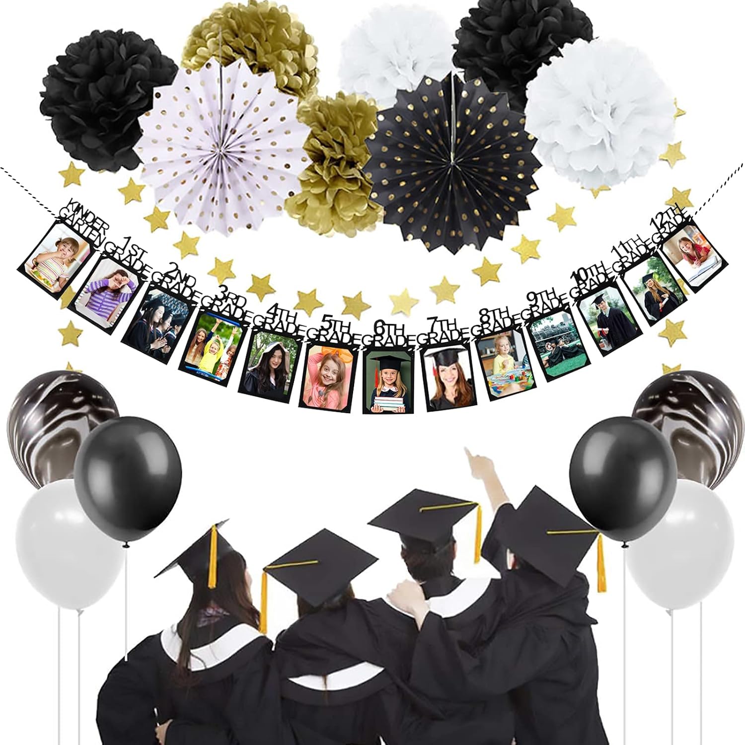 Graduation Photo Banner Set for Party Decorations