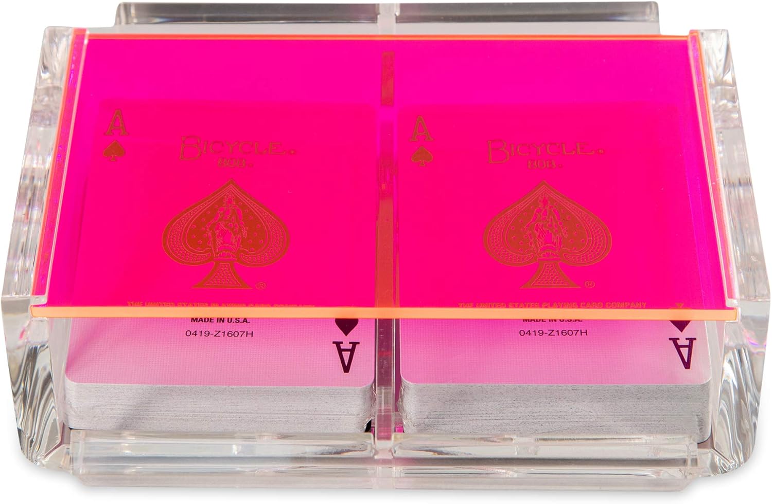Luxe Dominoes La Canasta Set with 2 Decks in Acrylic Box