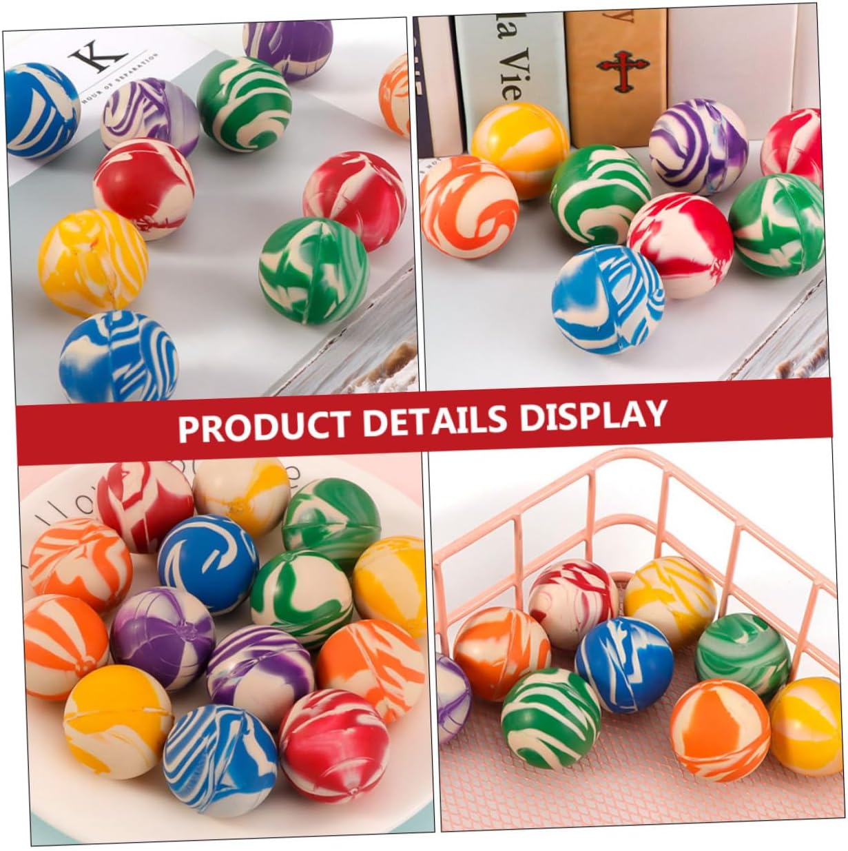 20pcs Assorted Bouncy Balls for Kids Party Fun Toy
