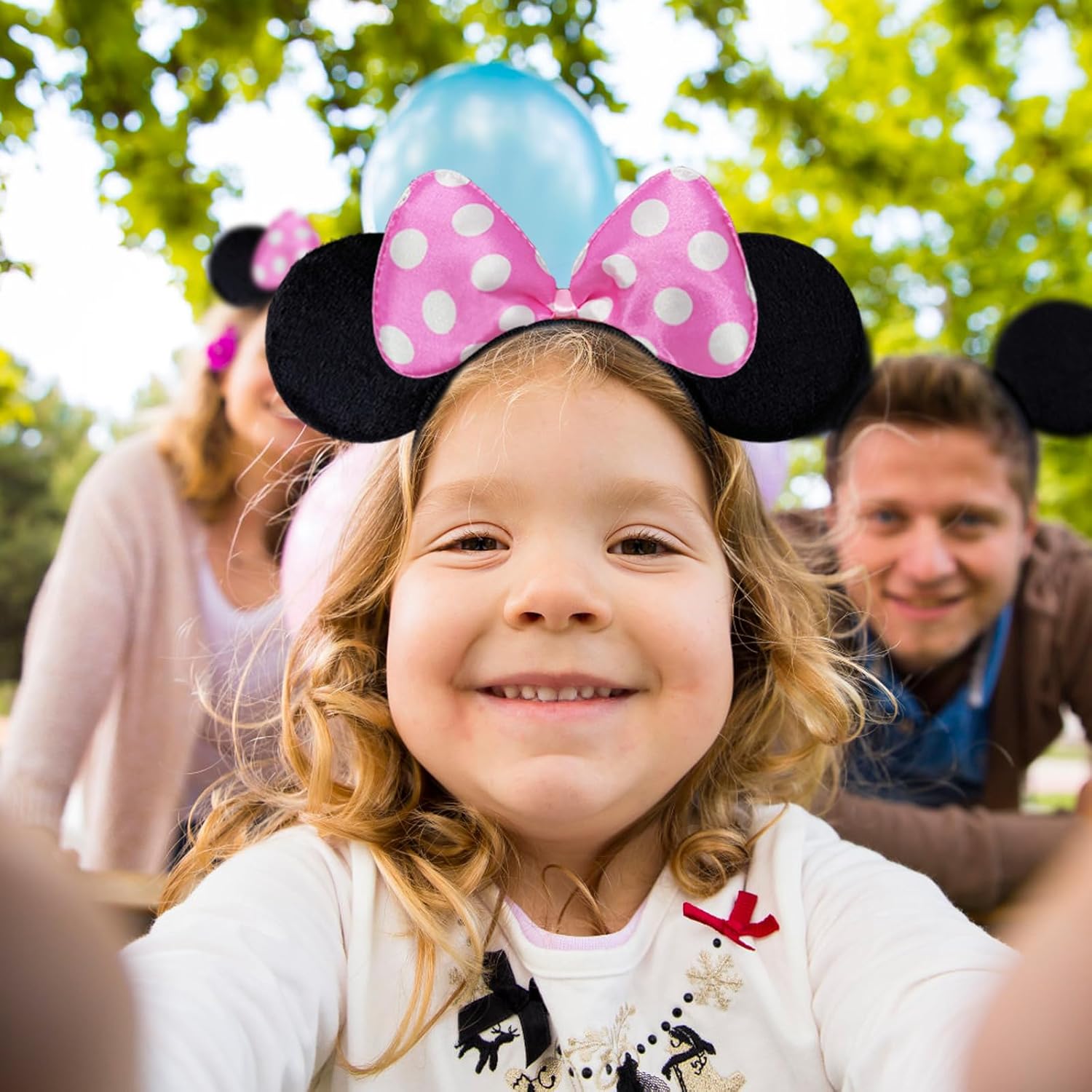Septo 10 Pack Mouse Ears Headbands Party Decor