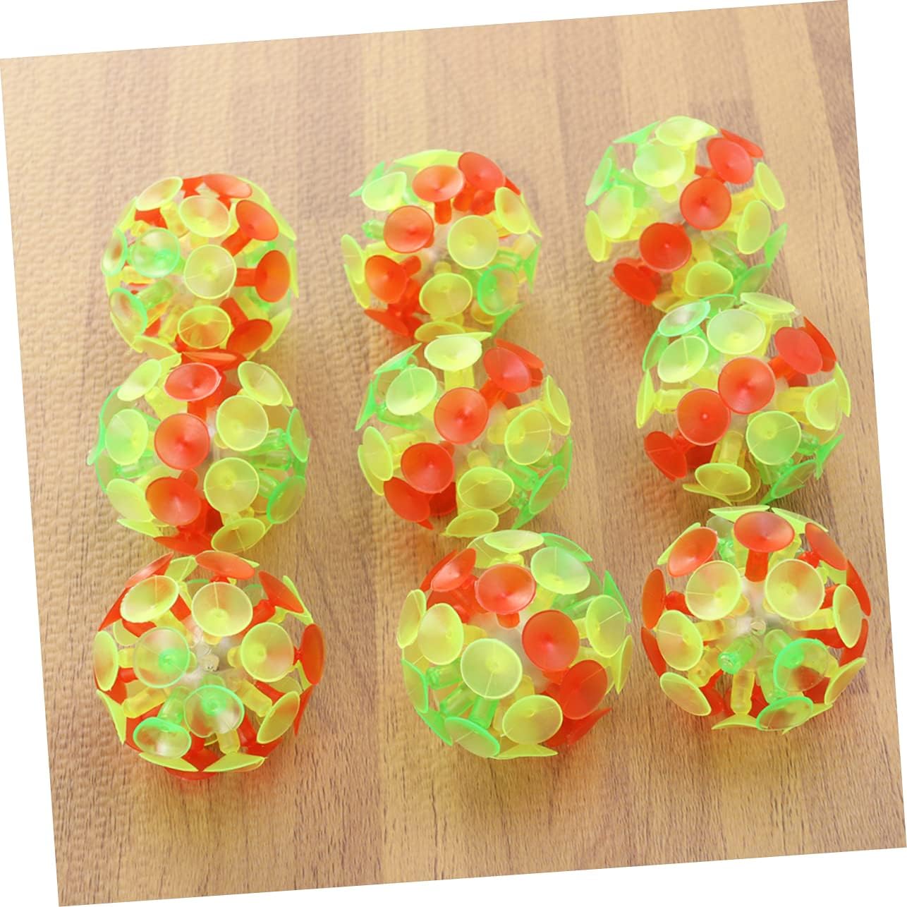 IMIKEYA 7pcs Suction Cup Bounce Balls for Kids