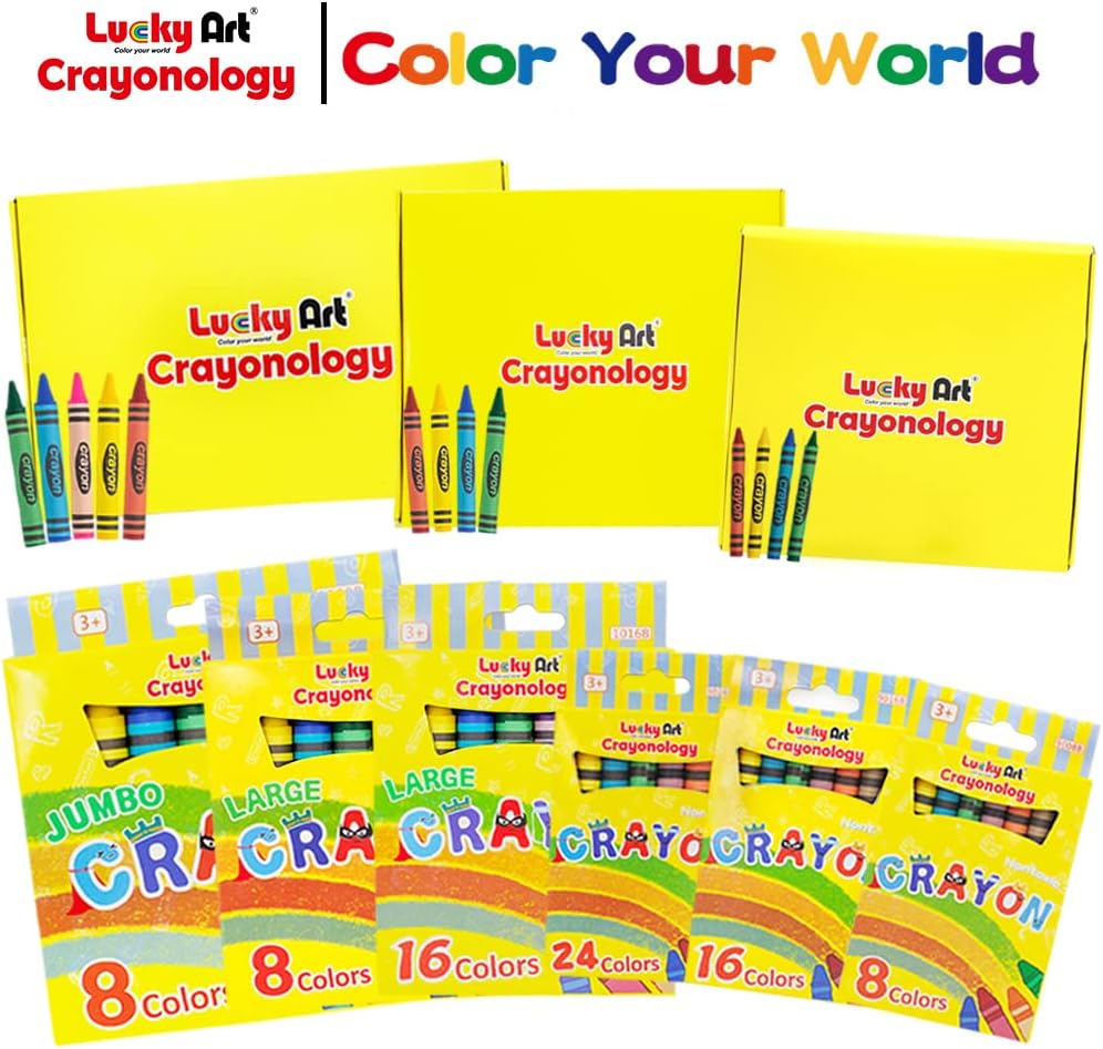 20 Sets of 4-Pack Mini Crayons - Non-Toxic for Kids