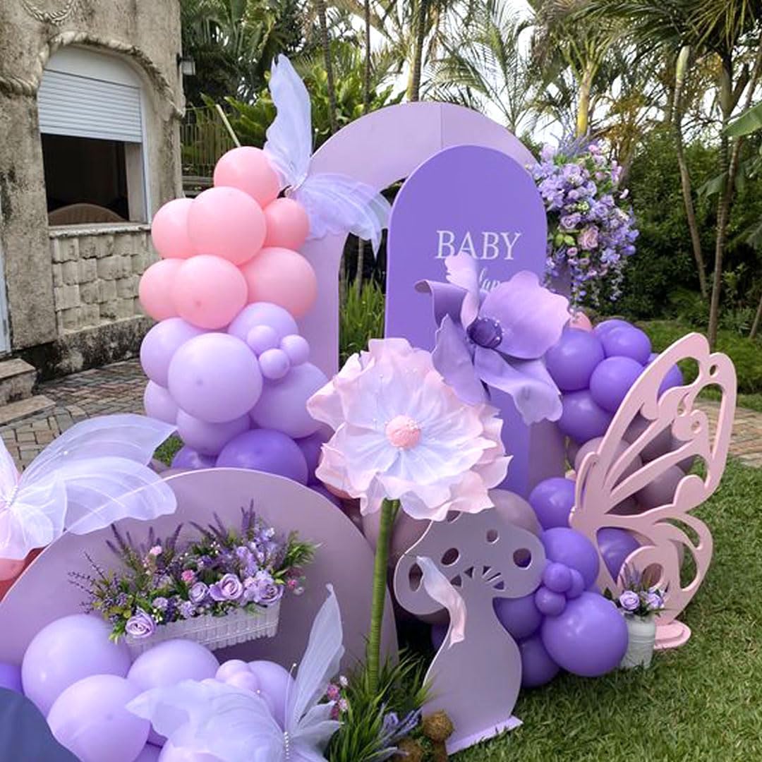 Pink and Purple Party Balloons 50Pcs 12 Inch