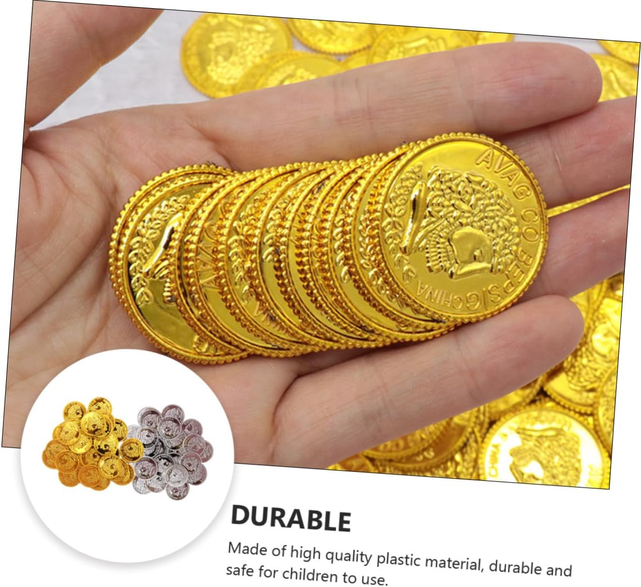 Plastic Pirate Treasure Coins for Parties and Events