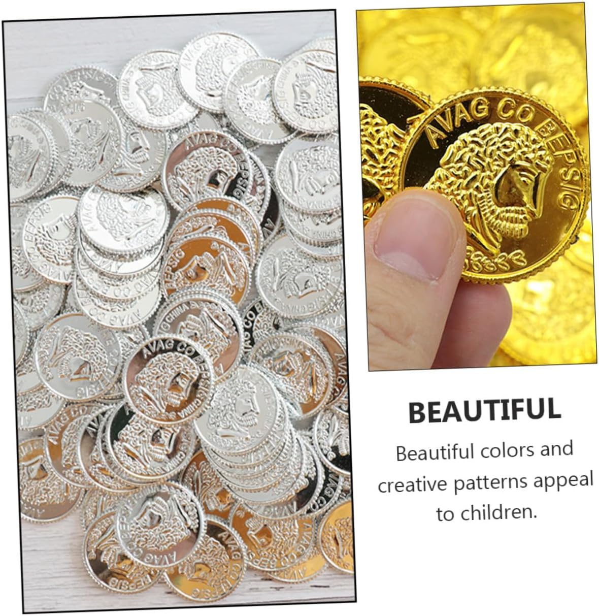 Plastic Pirate Treasure Coins for Parties and Events