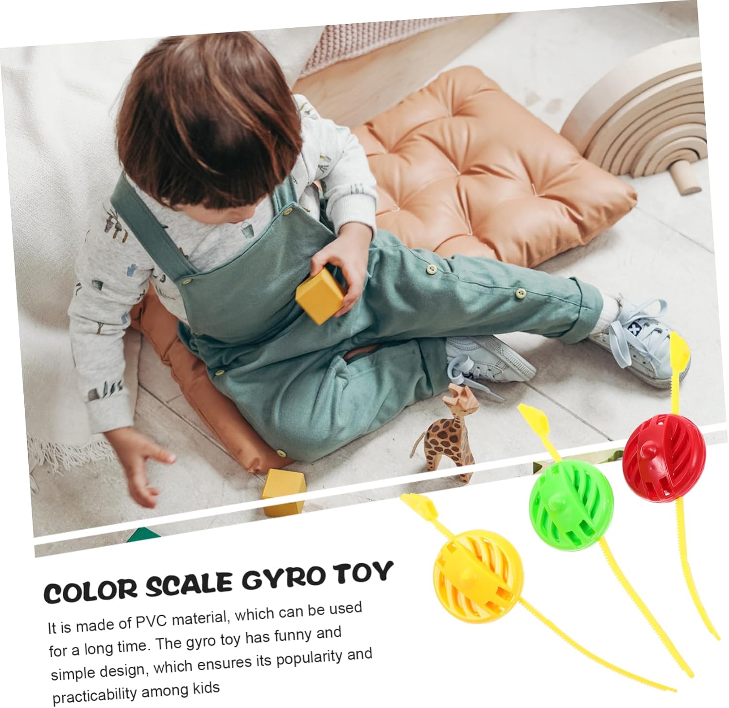 Vaguelly 15pcs Ruler Gyro Toys Educational Party Favors for Kids
