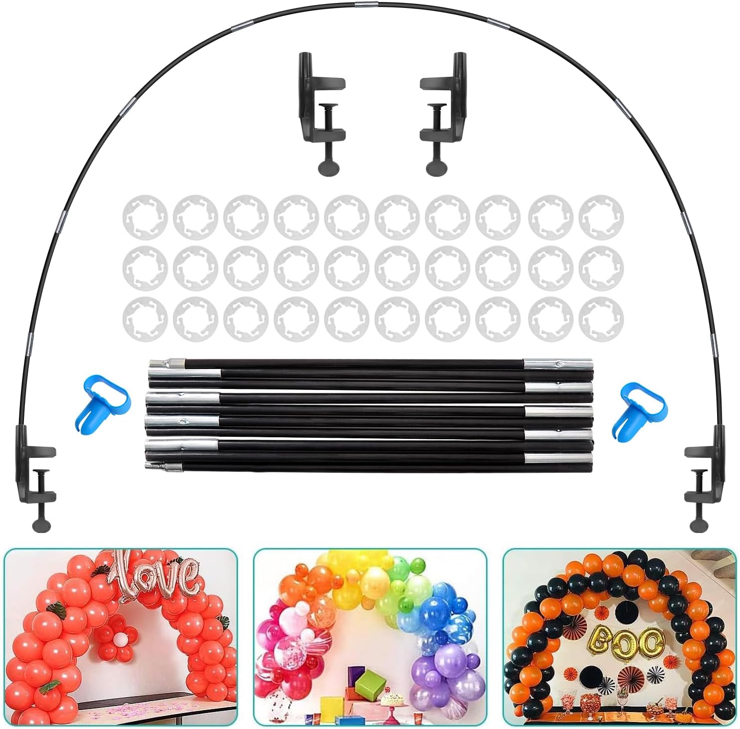 13ft Adjustable Balloon Arch Kit with Durable Base