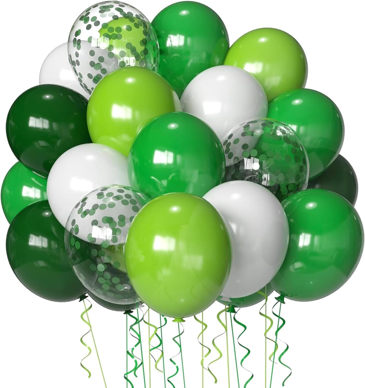 Green Balloons Dark Green Balloon Set 50 Pcs 12 Inch