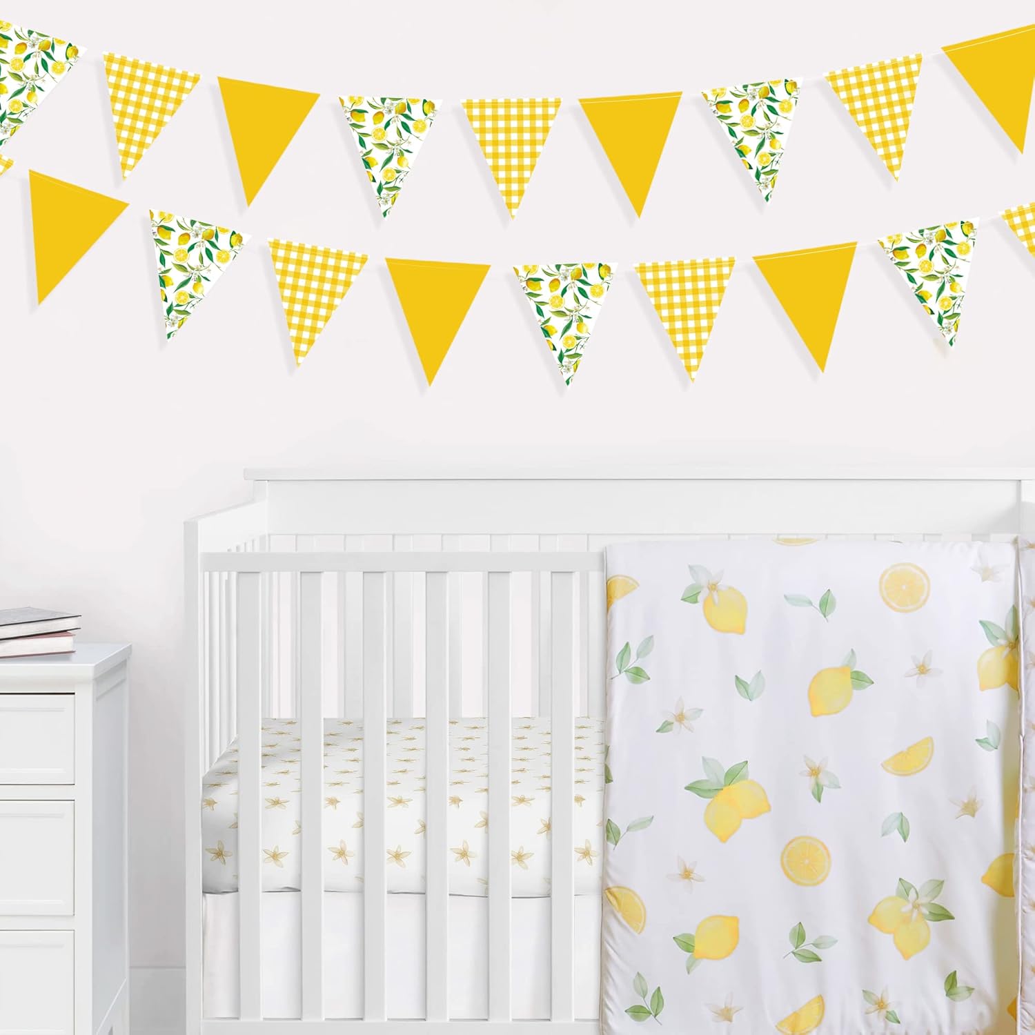44 Ft Lemon Theme Bunting Banner Garland for Parties