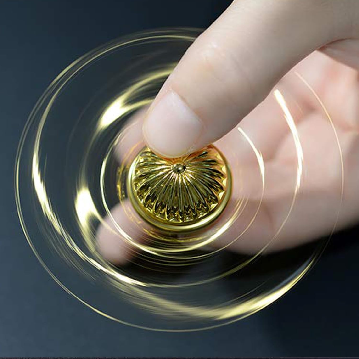Umnodobn Gold Fidget Spinner Magic Orb Stress Relief Toy