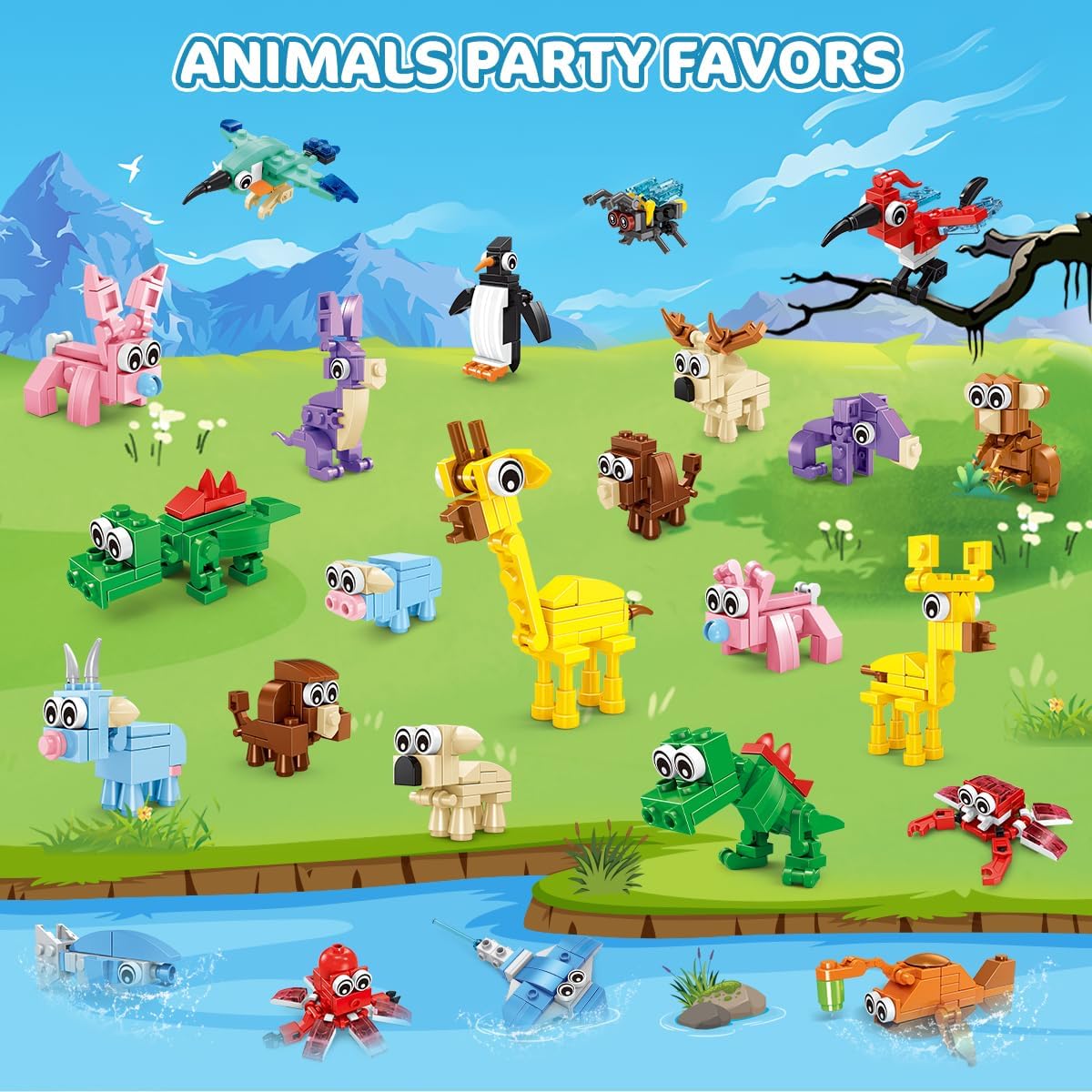 30 Packs Animal Party Favors for Kids
