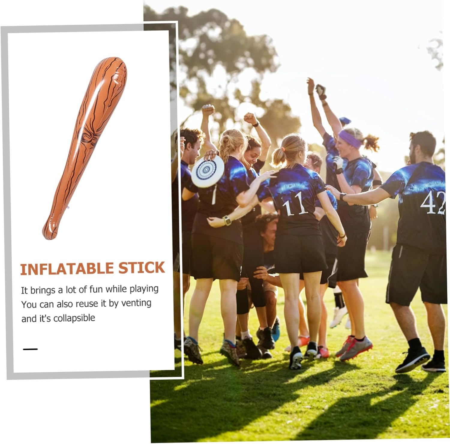 Vaguelly Inflatable Baseball Bat Toy for Outdoor Fun