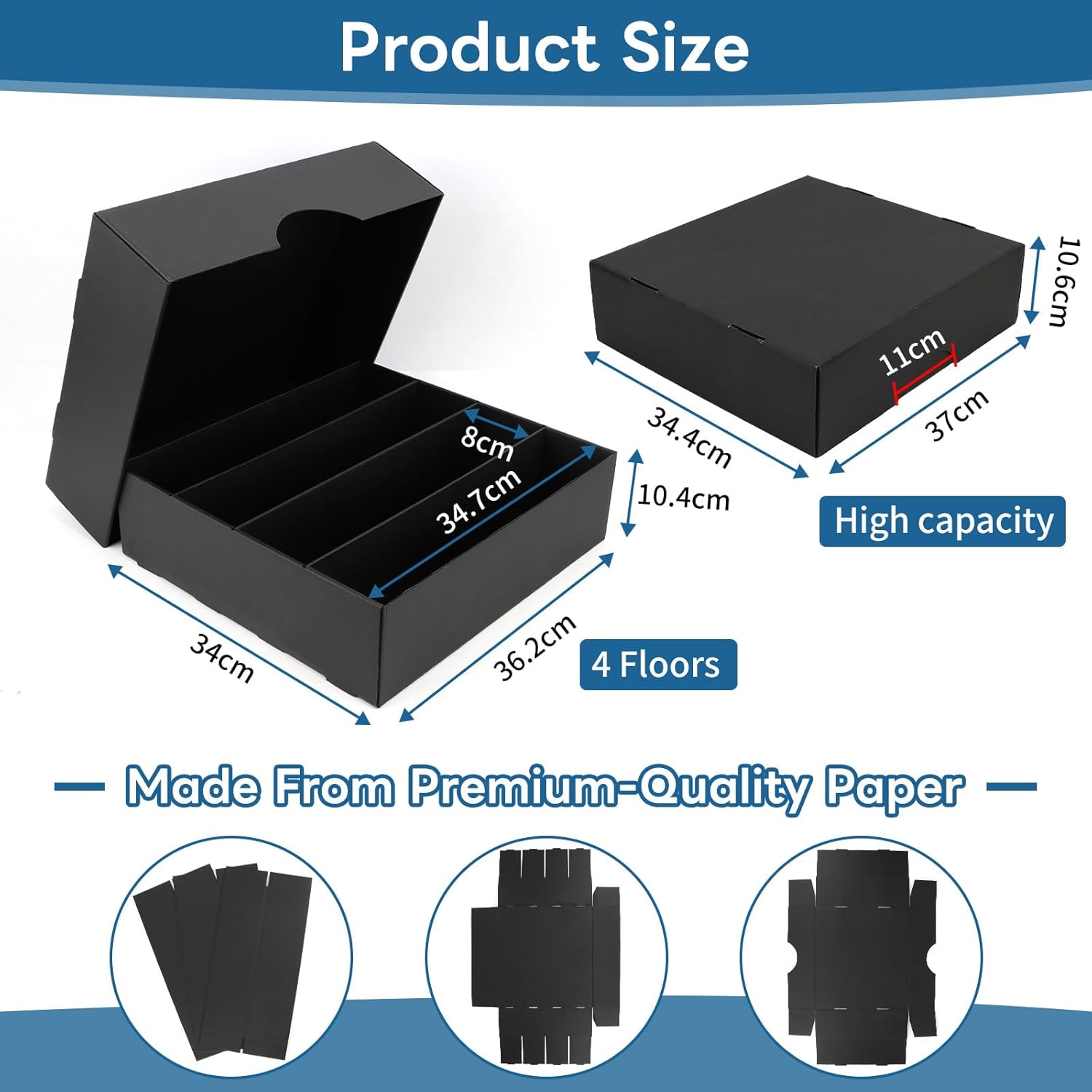 6 Pack Trading Card Storage Box with 3120 Card Capacity