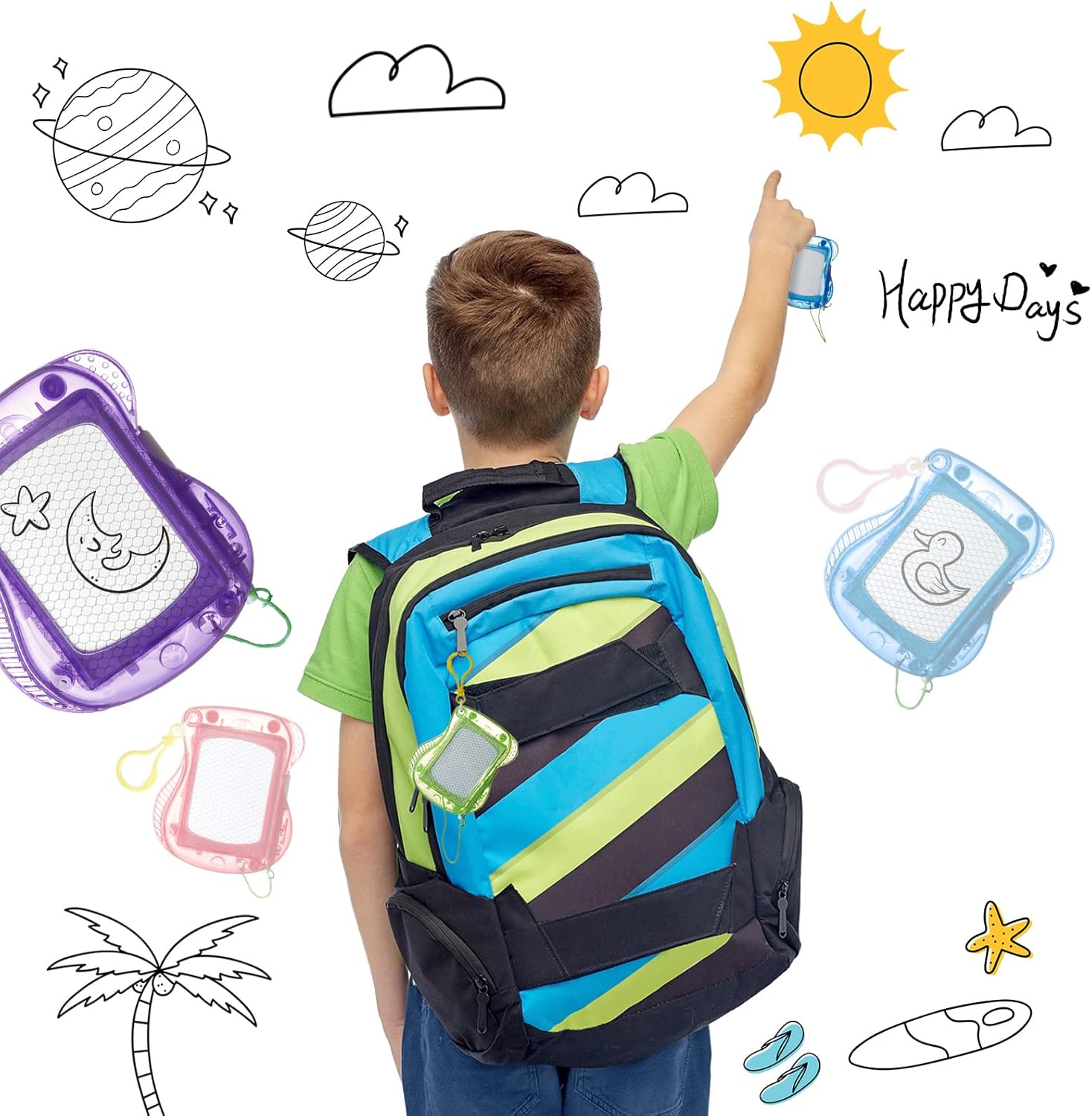 24 Pack Mini Magnetic Drawing Boards for Kids