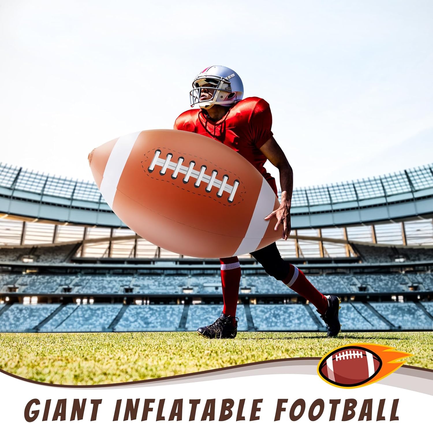 Lewtemi 27 Inch Giant Inflatable Football Set
