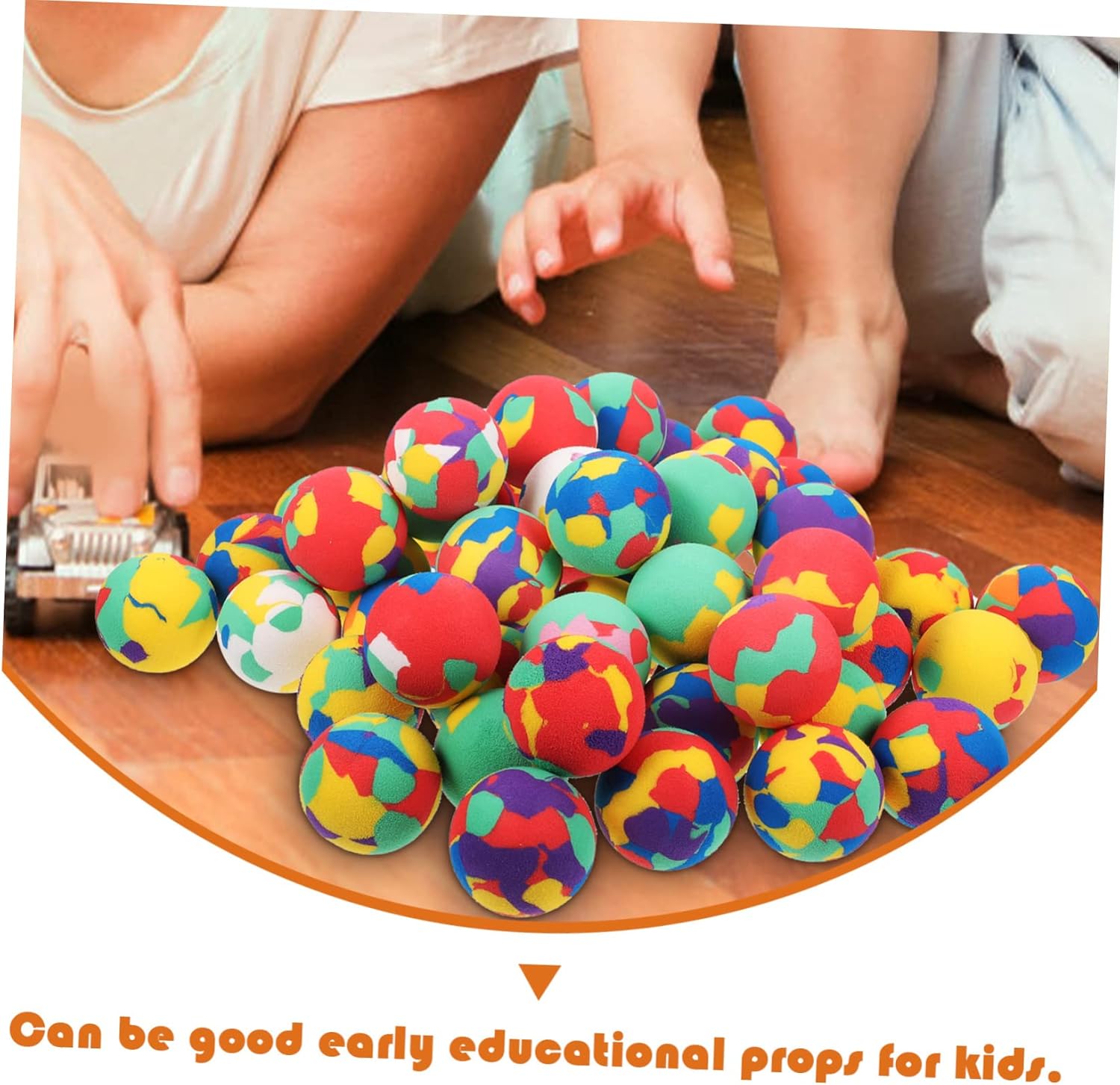 50Pcs Colorful EVA Bouncy Balls for Kids
