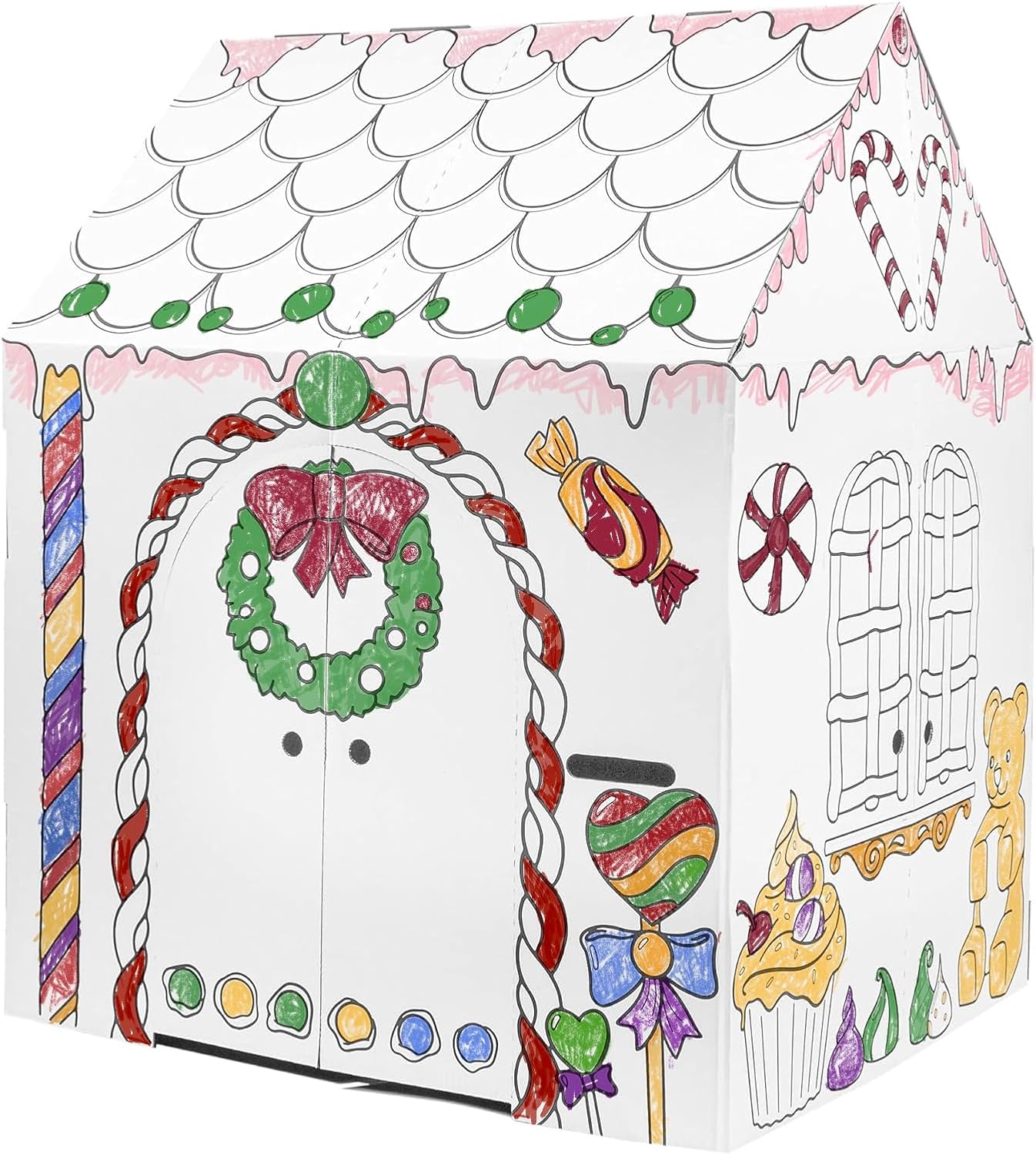 Easy Playhouse Gingerbread House - Indoor Fun Creative Play