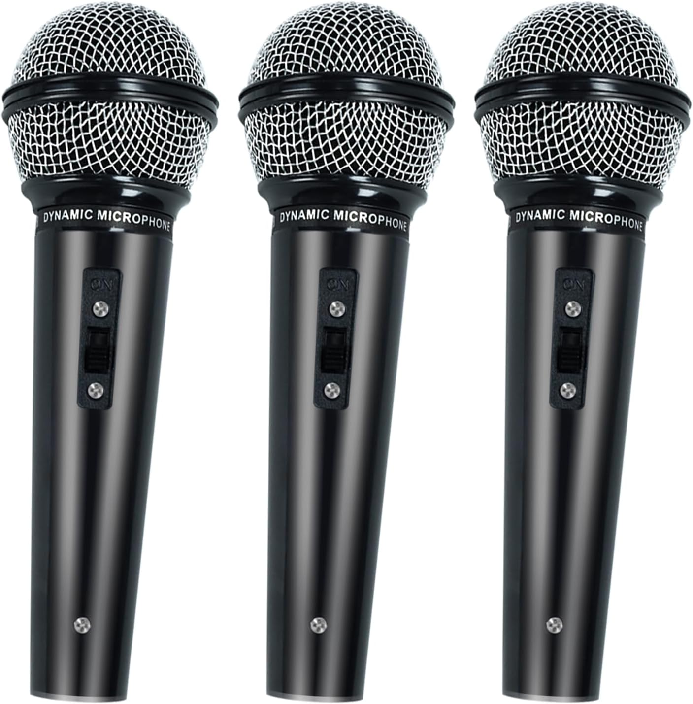 3 Pack Plastic Fake Microphone for Halloween Birthday Party