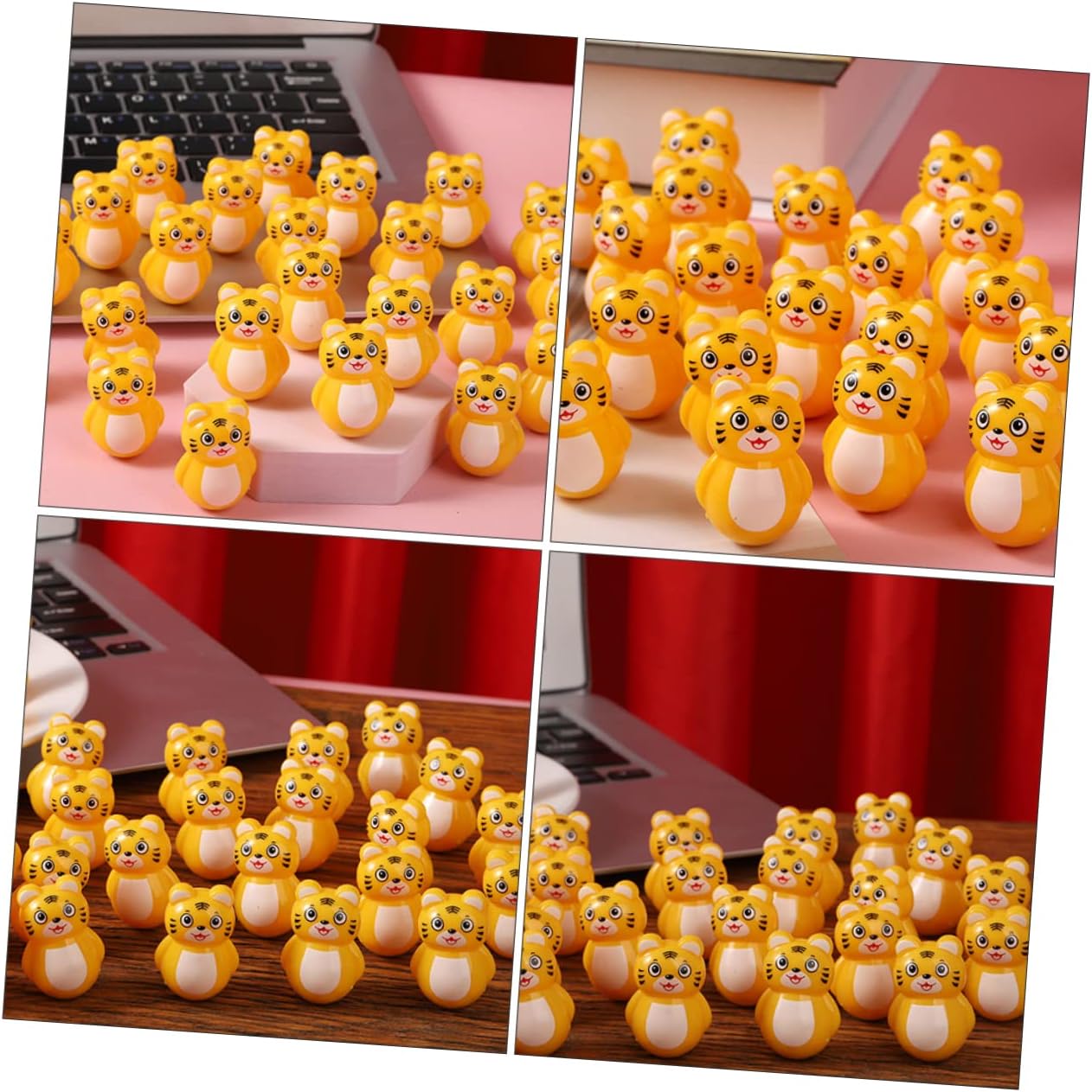 20pcs Tiger Wobbling Toy for Boys Girls Desktop Decor