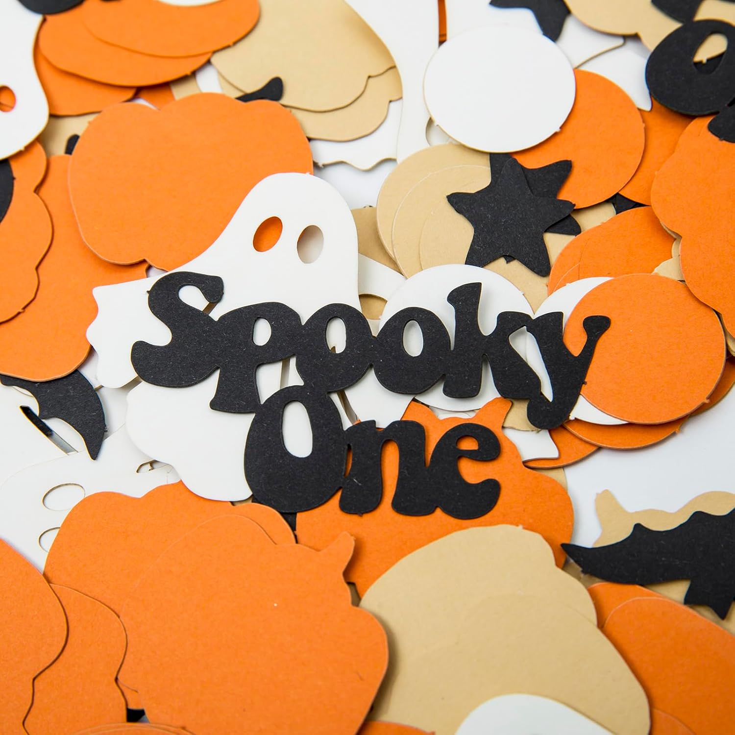 UOREND Halloween Pumpkin Star Confetti 200 Pcs