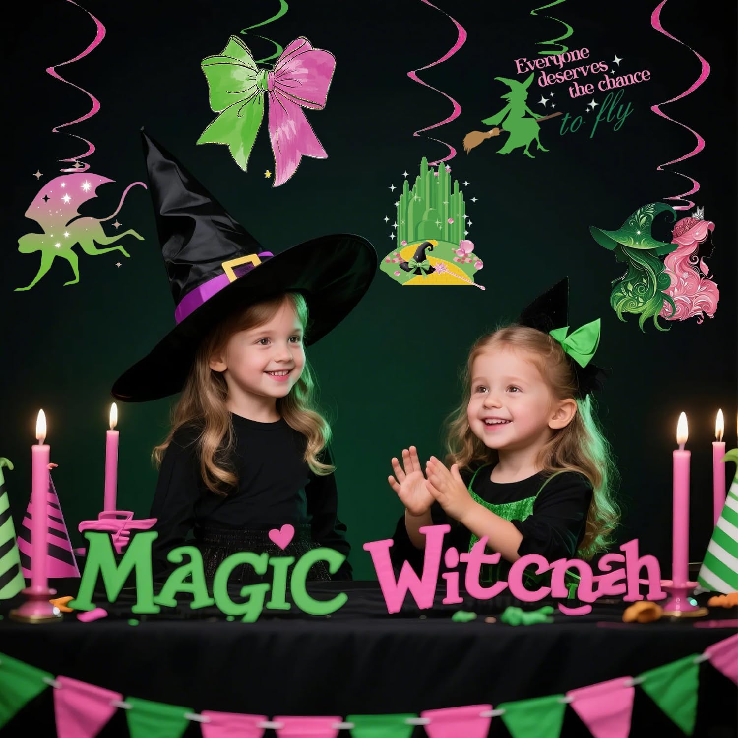 10 Pcs Witch Theme Streamers for Party Decor