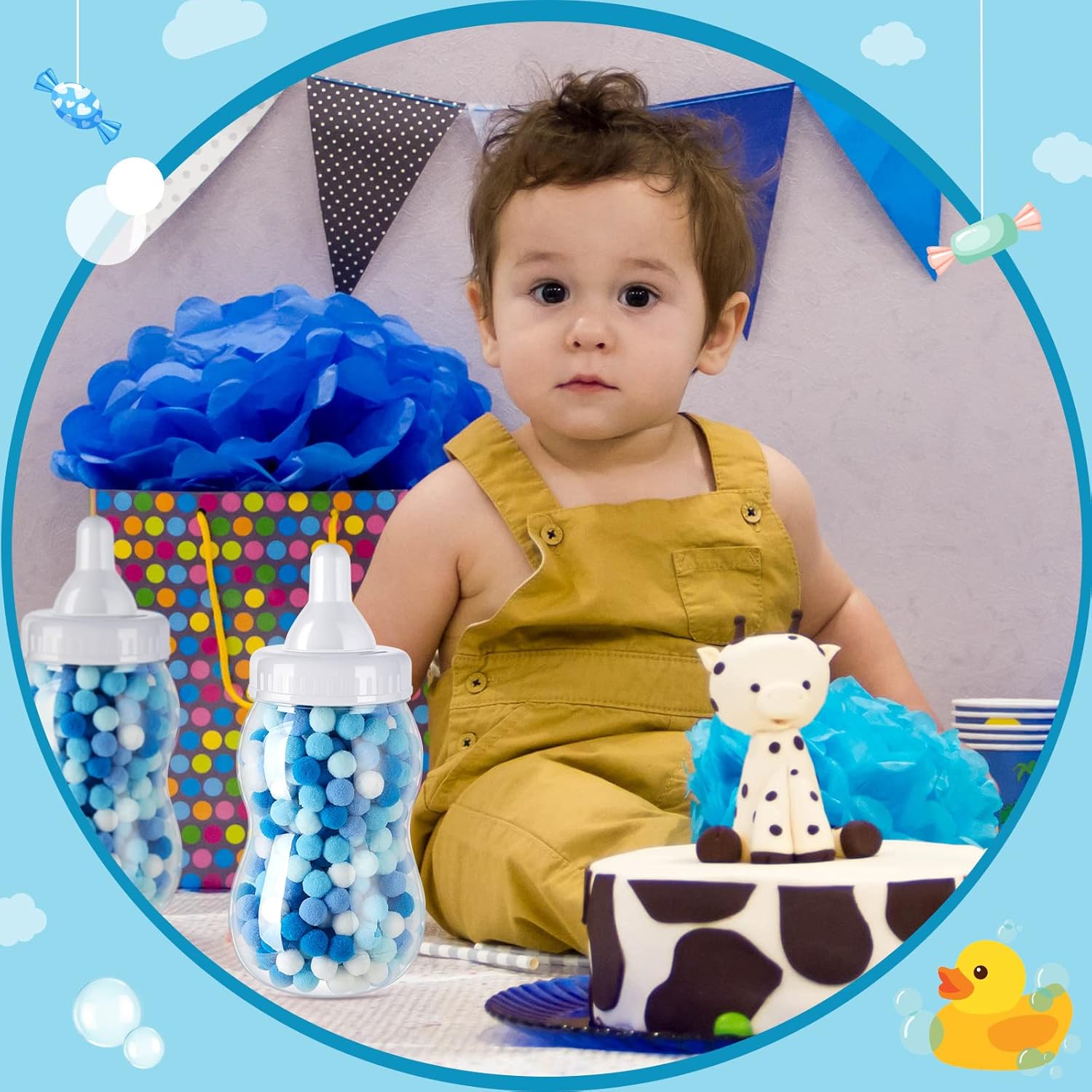 Tessco 2 Pcs 13 Inch Large Baby Bottles for Baby Showers