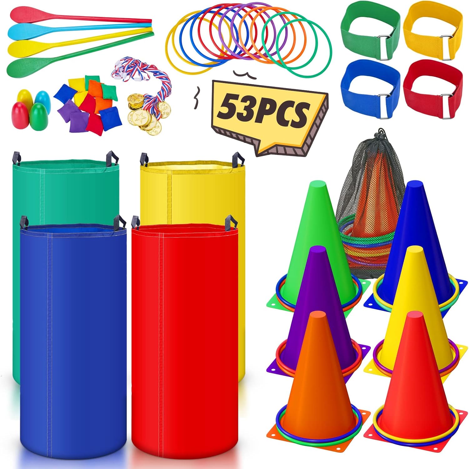 Redllo 53PCS Outdoor Bean Bag Game Set for Family and Party
