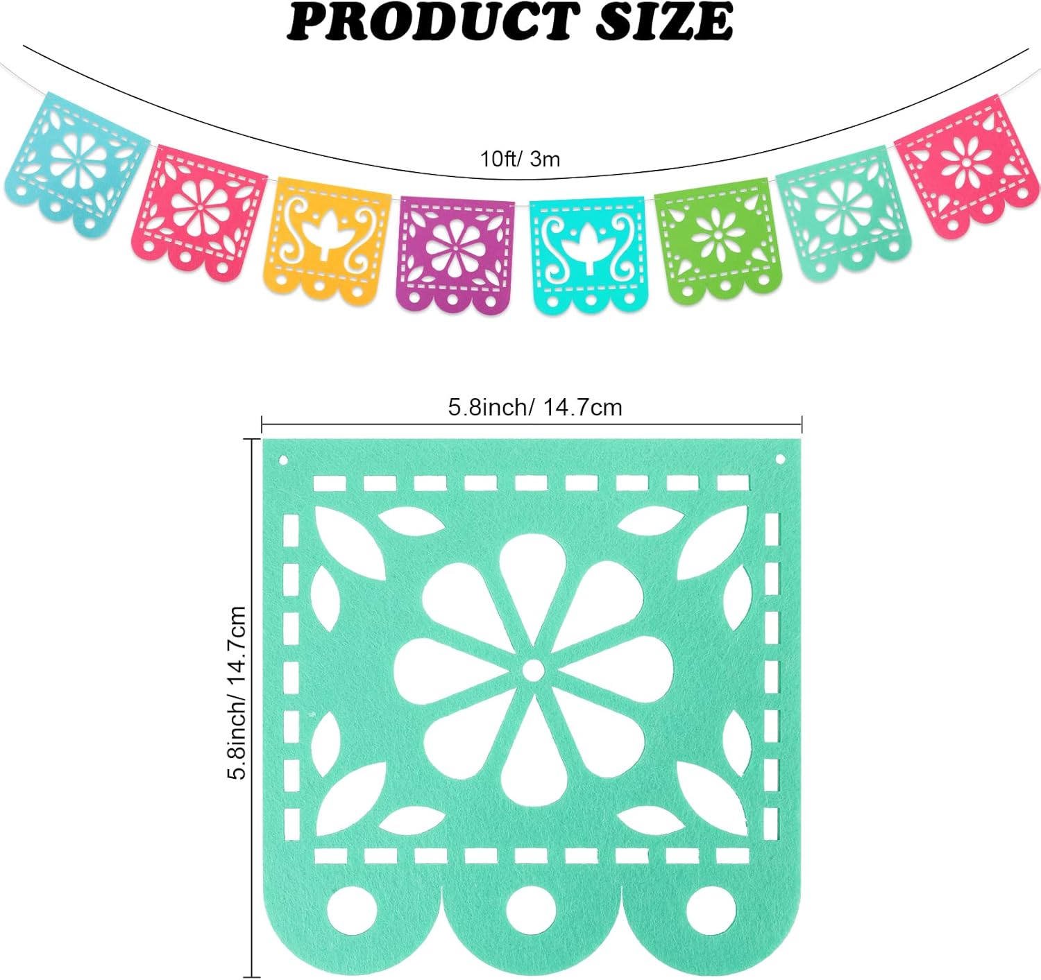 Qpout 2 Mexican Fiesta Decor Banners Flags