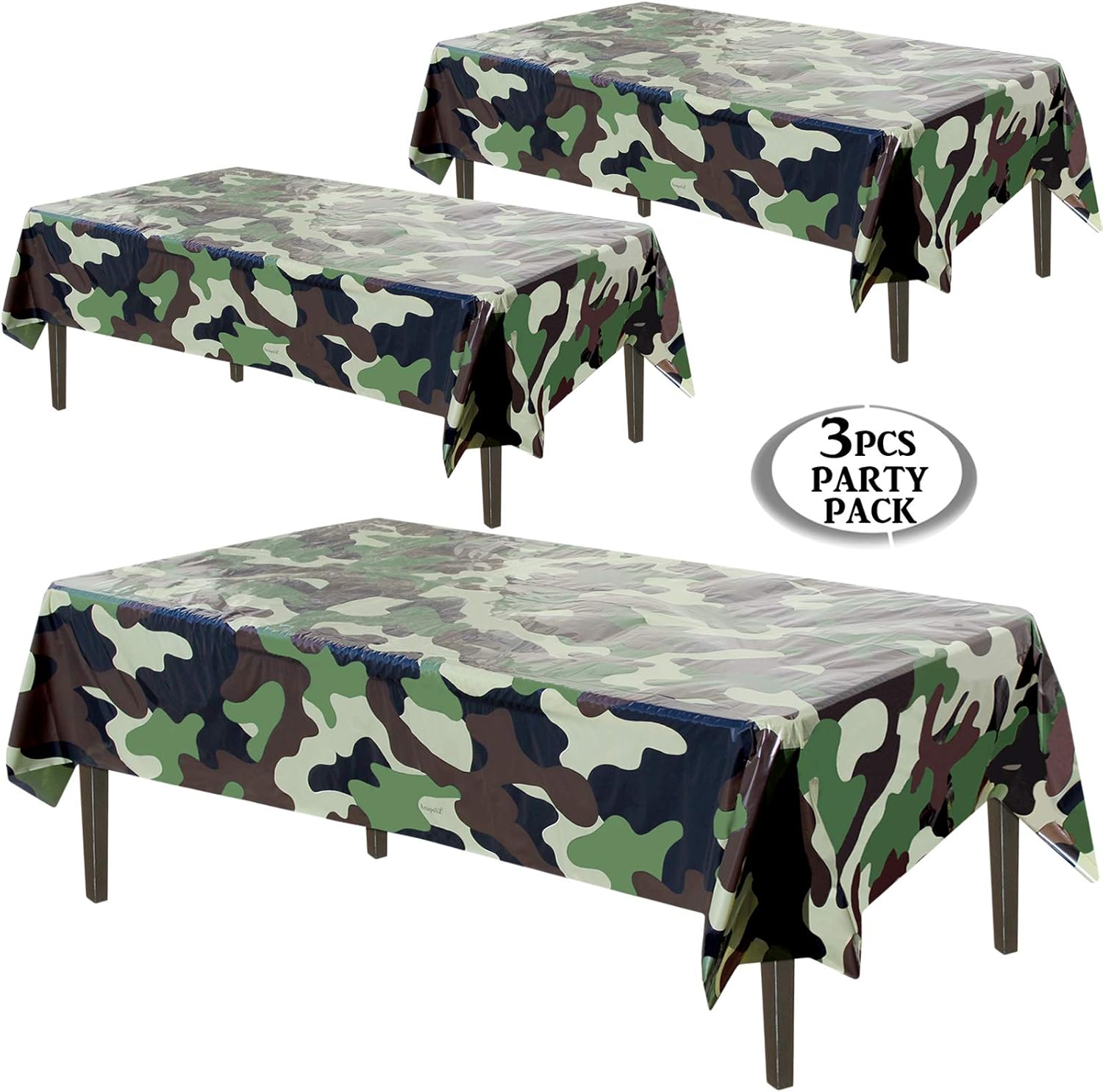 AnapoliZ Army Camouflage Table Cover 3 Pcs Pack