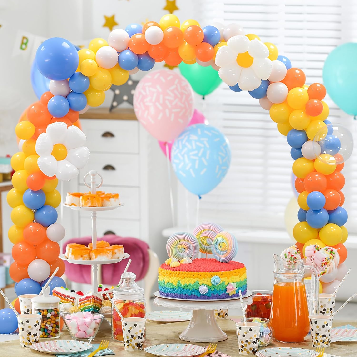 13ft Adjustable Balloon Arch Kit with Durable Base