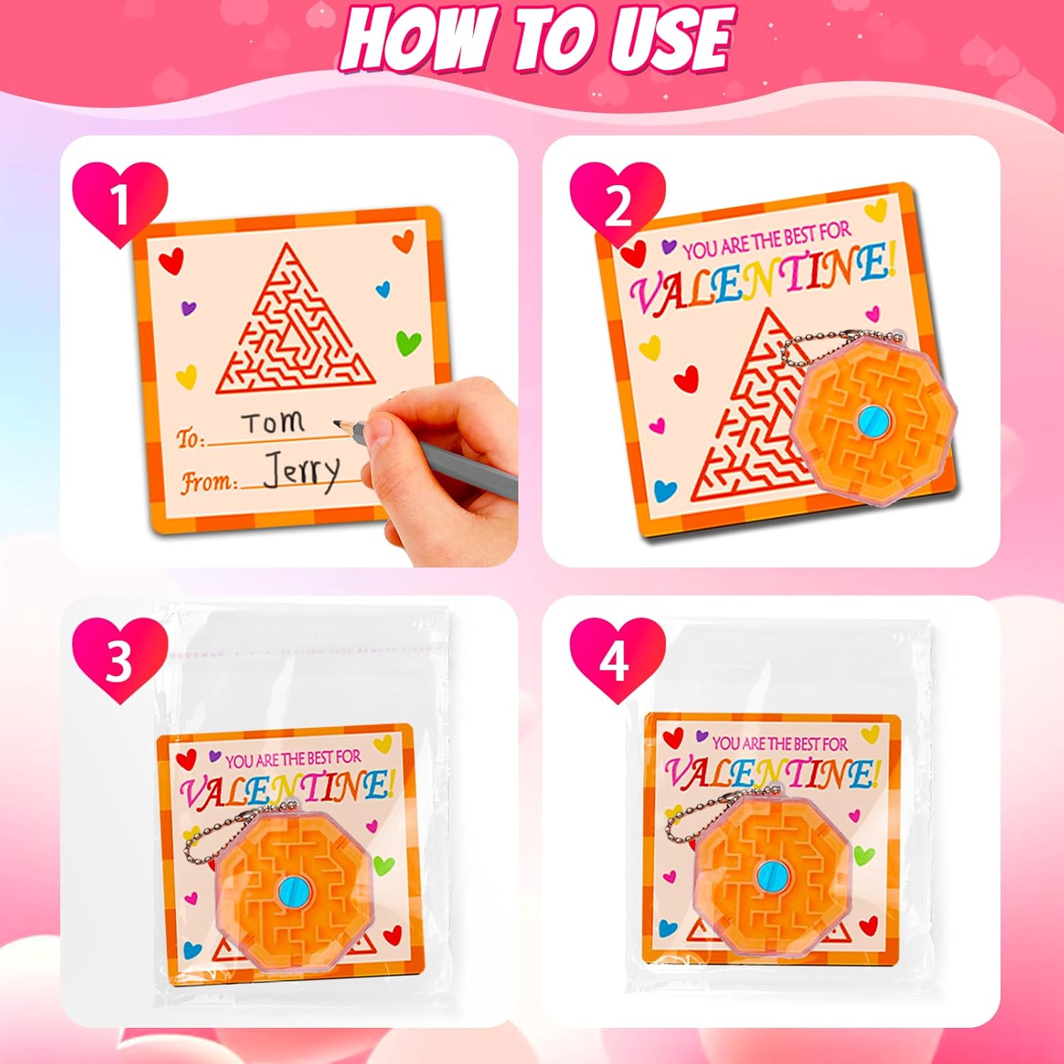 24 Pack Mini Maze Puzzles for Kids