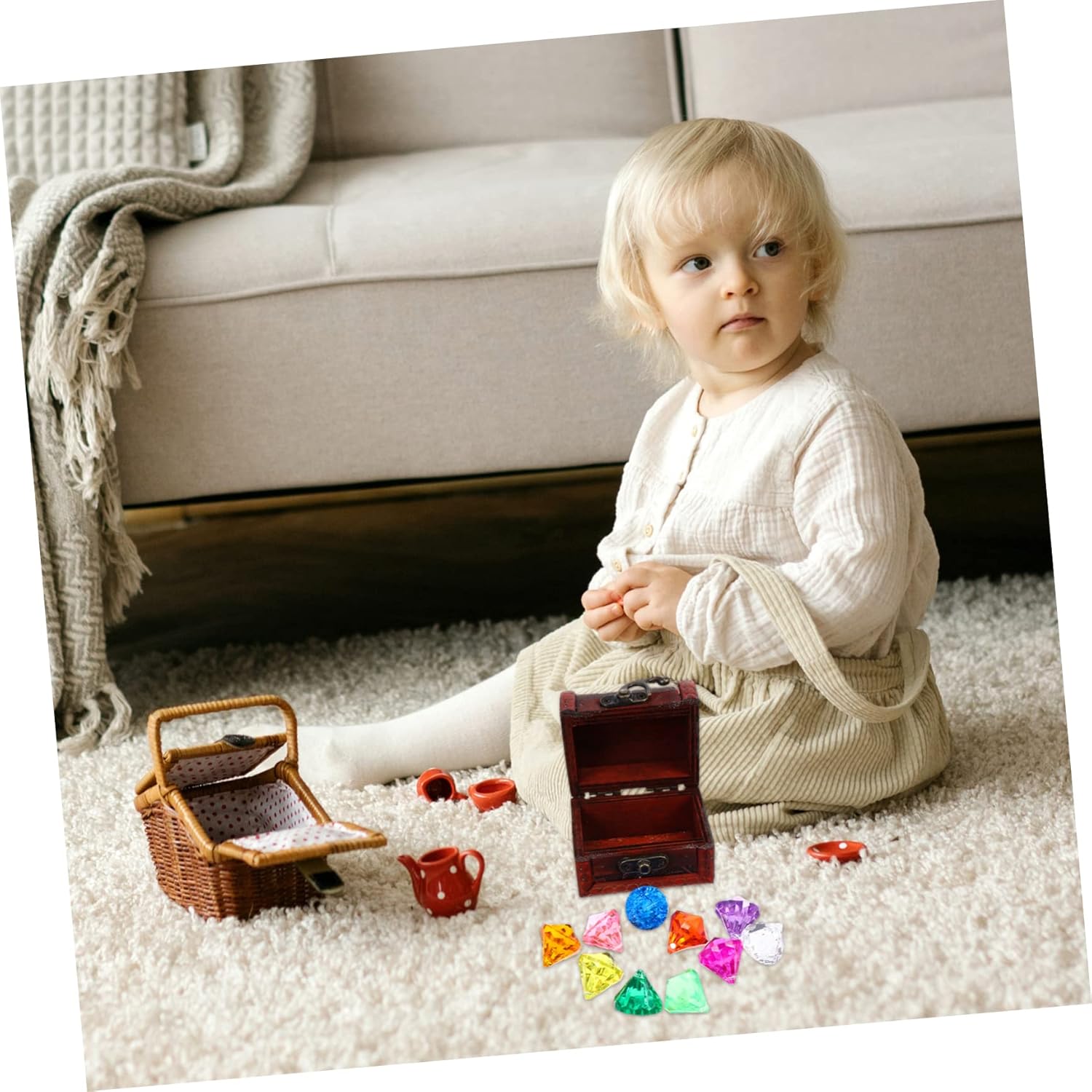 Abaodam Acrylic Jewelry Playset for Kids and Decor
