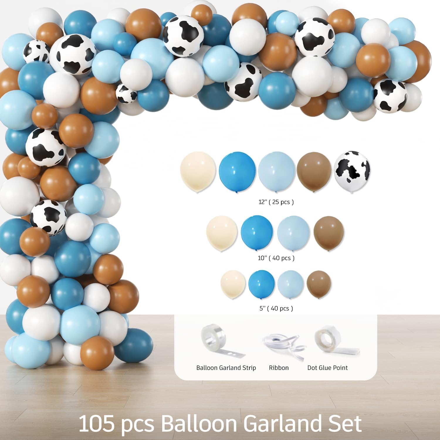 239pcs Cowboy Baby Shower Decorations Set