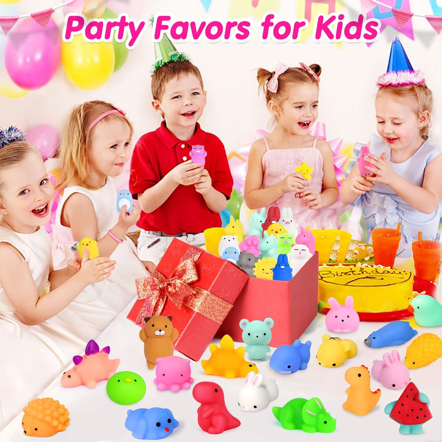OCATO 40pcs Mochi Squishy Toys Party Favors for Kids