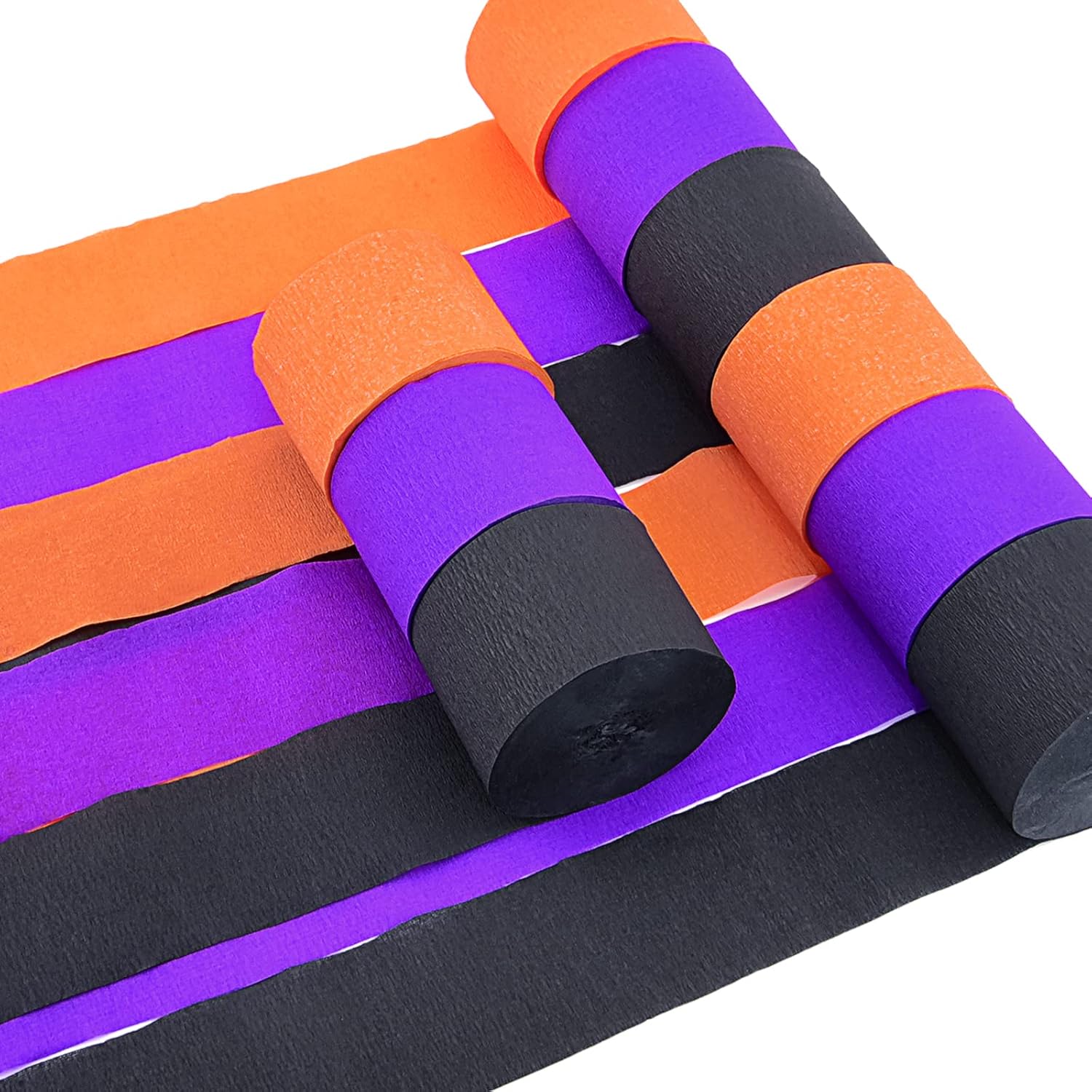 Hapeper 9 Rolls Crepe Paper Streamers Halloween Decor