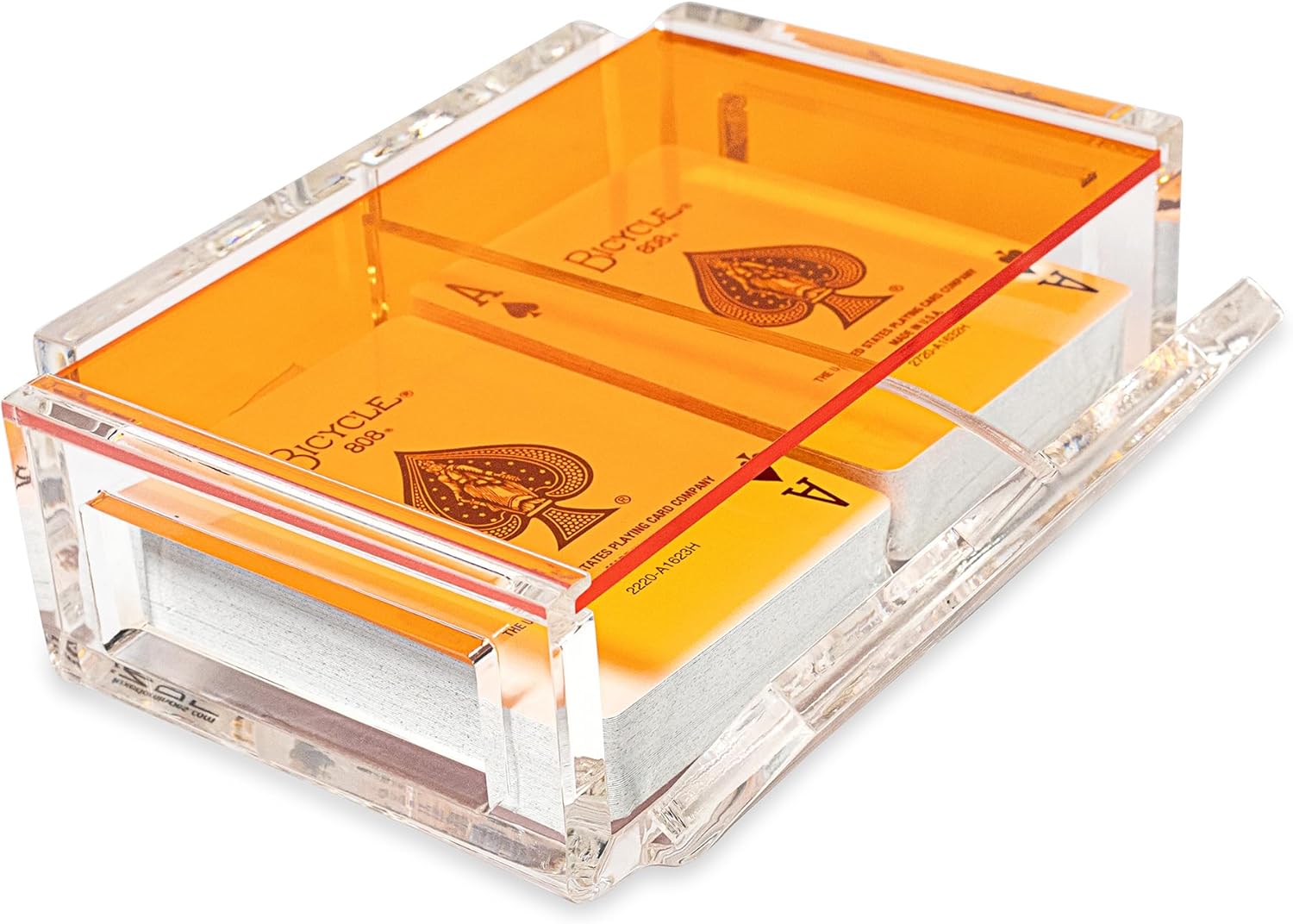 Luxe Dominoes La Canasta Set with 2 Decks Acrylic Box