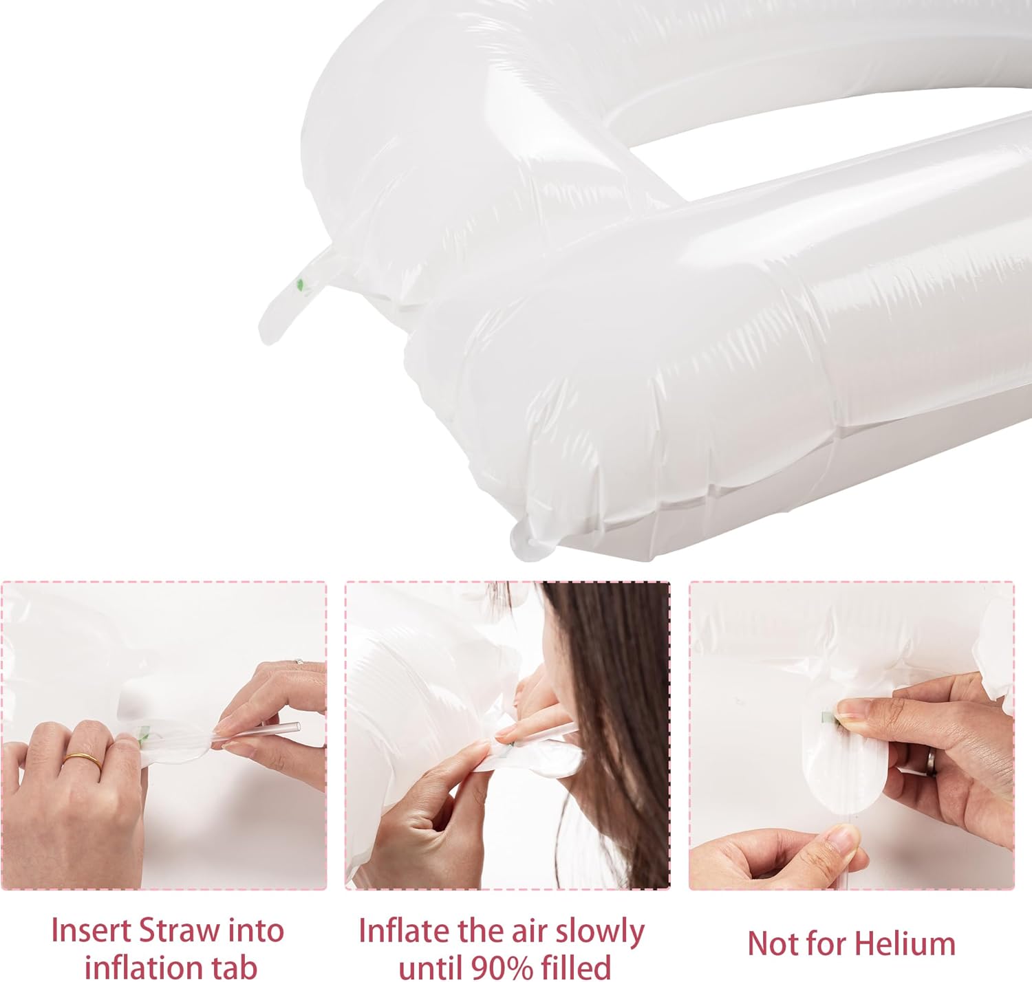 40 Inch White Bride Balloons for Party Decor
