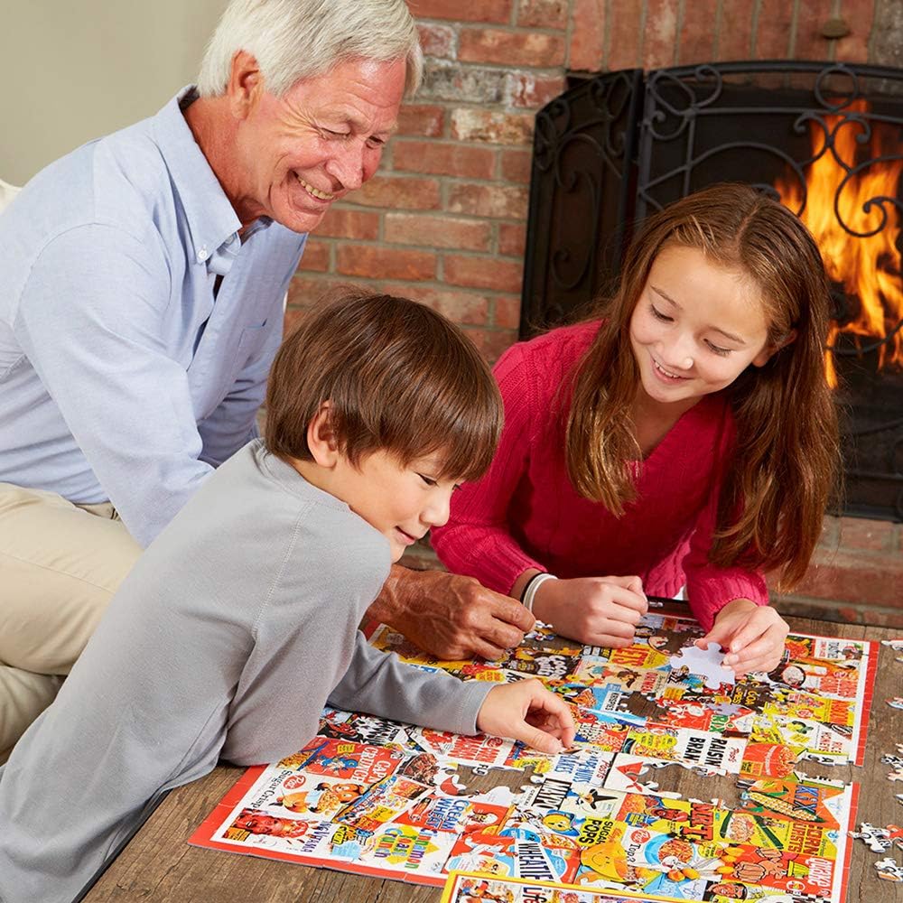 White Mountain I Love Football 1000 Piece Jigsaw Puzzle