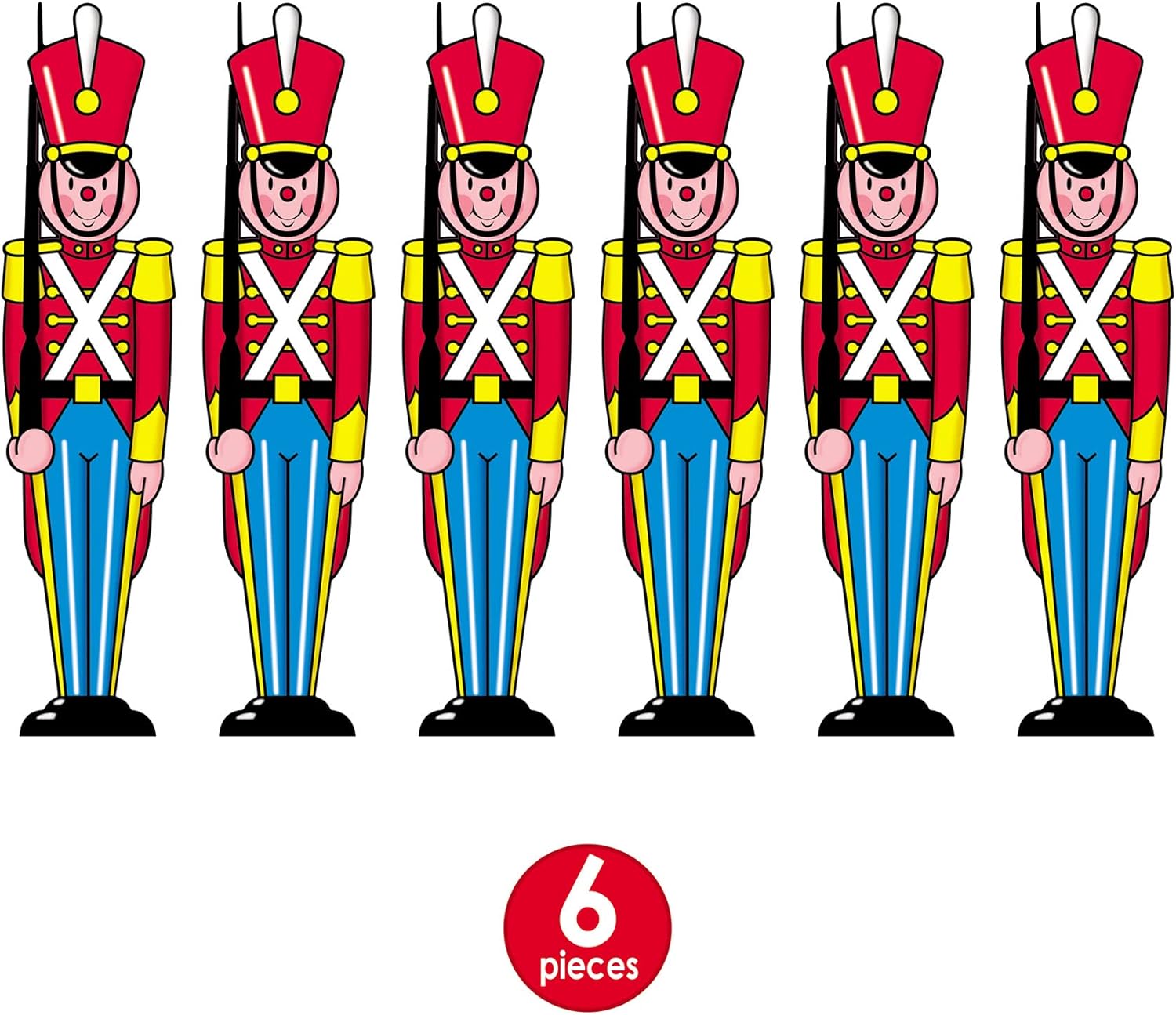 Beistle Toy Soldier Cutout Pack of 6